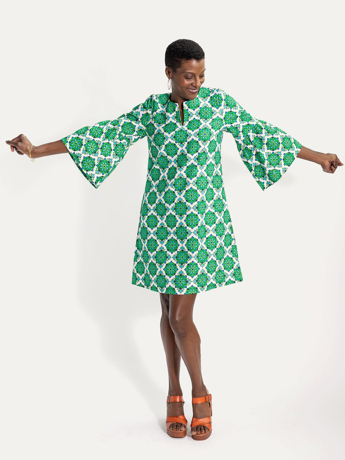 VERA dress Talavera Green - Lesley Evers-Dress-new-Shop