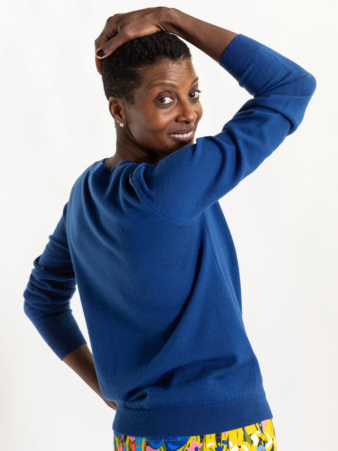 WENDY sweater Navy - Lesley Evers - Best Seller - purple - Shop