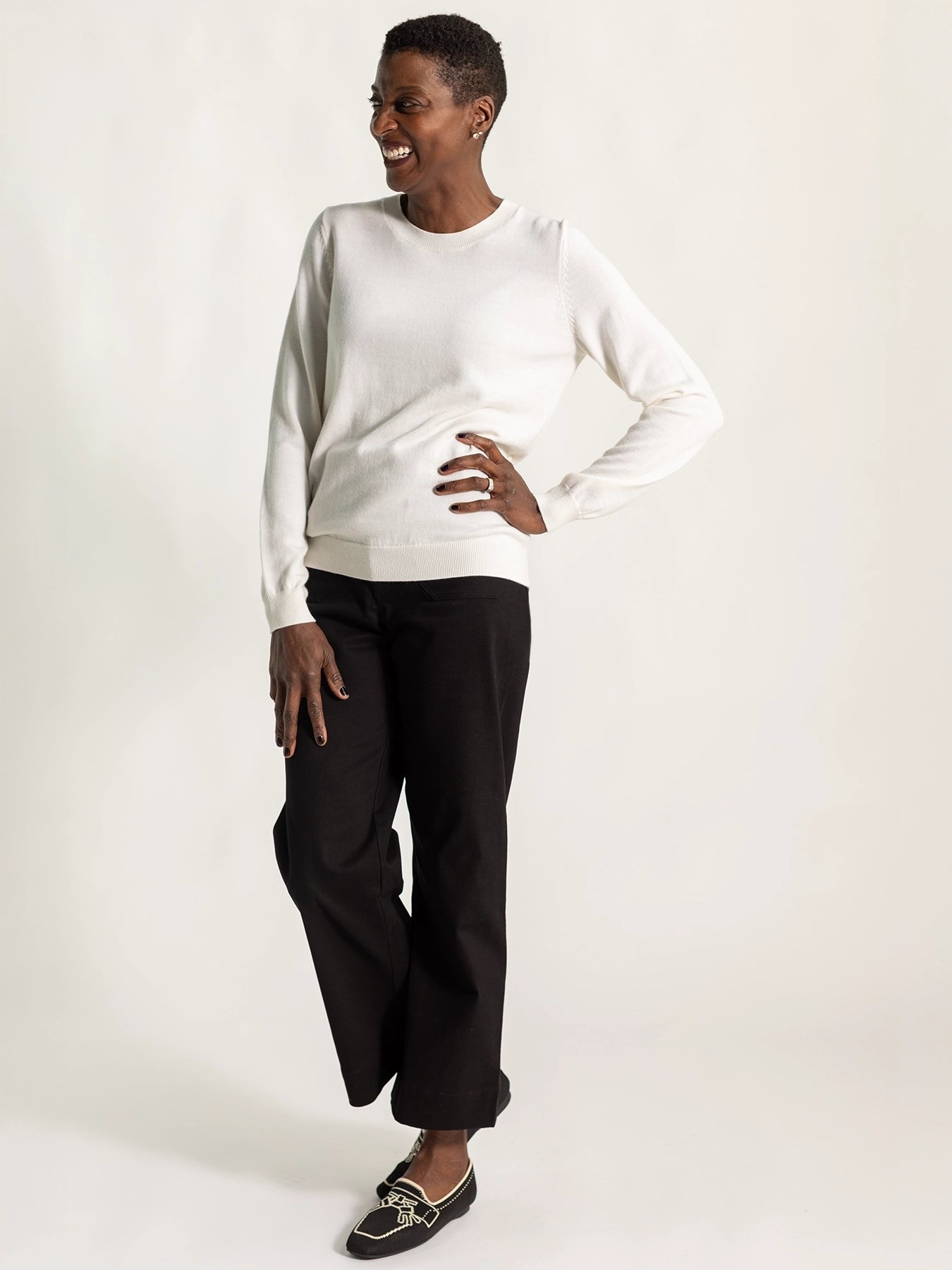 WENDY sweater White - Lesley Evers - aldena - aldina - Best Seller