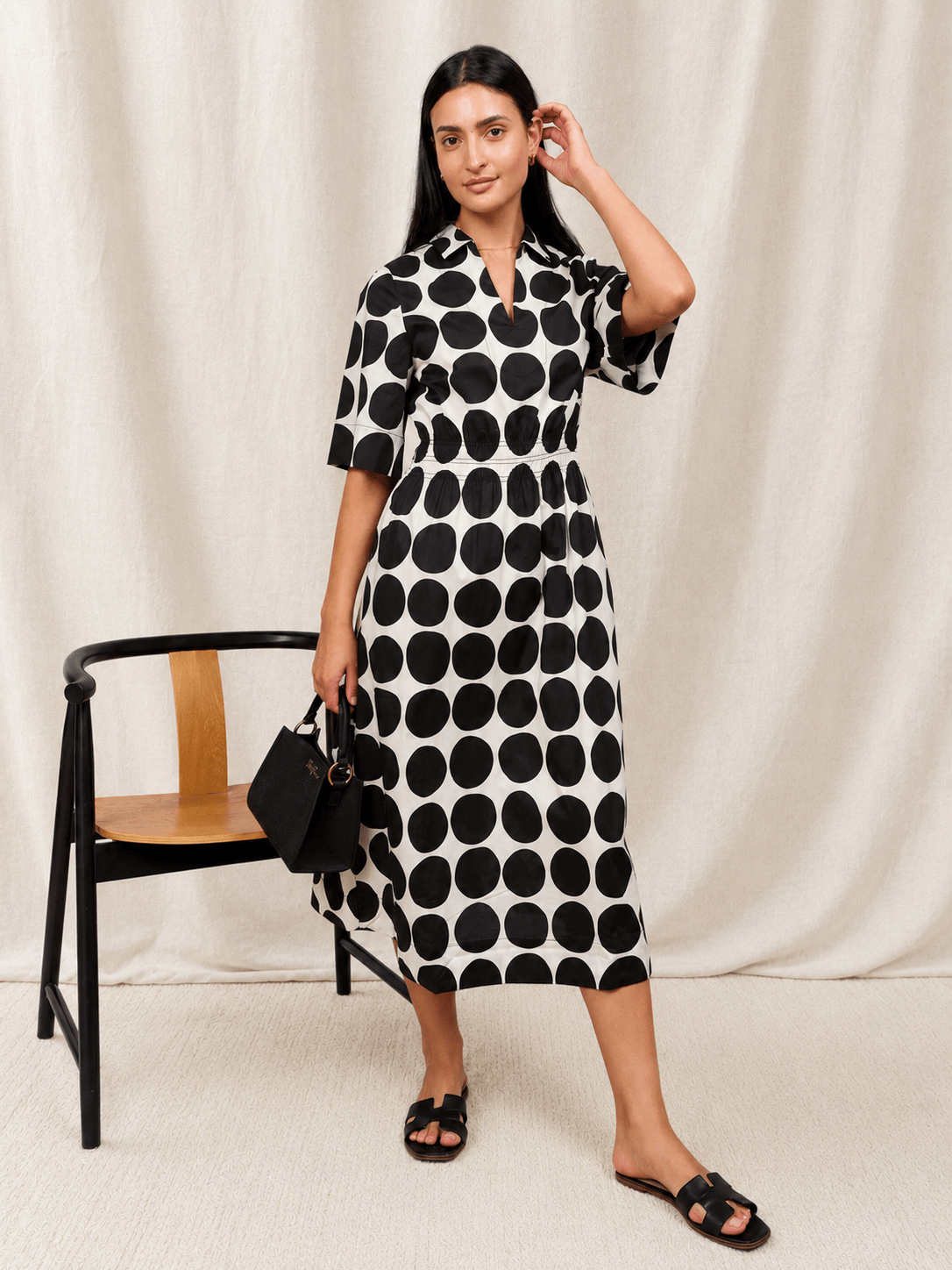 WILLA dress Black Dots - Lesley Evers - Dress - new - Shop