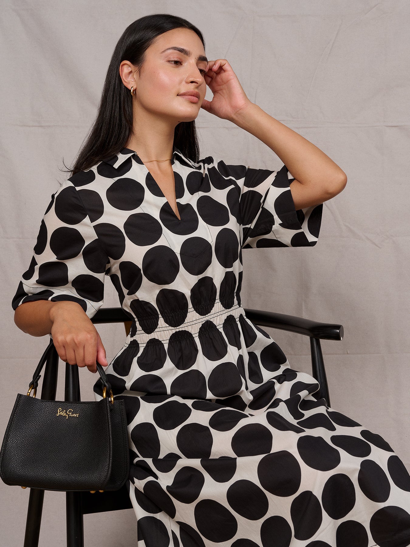 WILLA dress Black Dots - Lesley Evers - Dress - new - Shop
