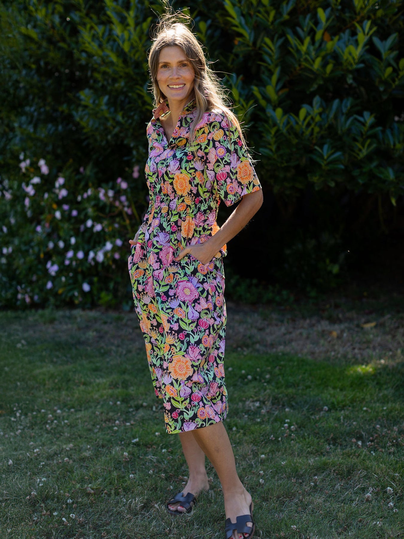 WILLA dress Butterfly Garden - Lesley Evers-Dress-new-Shop