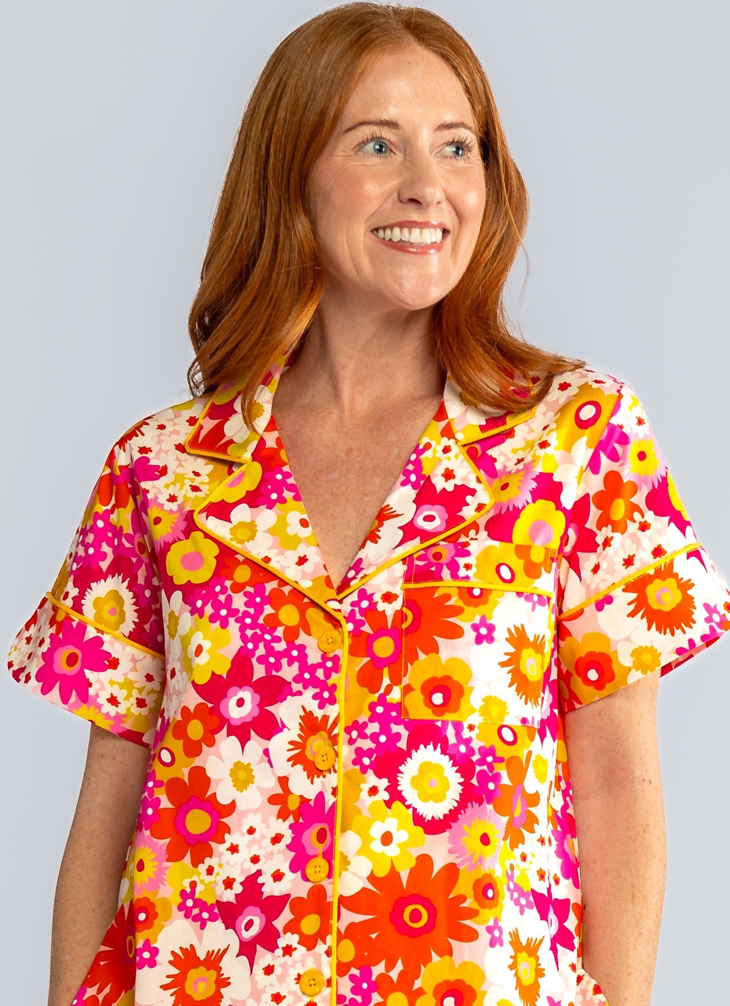 ZOEY pajama set Flower Power Pink - Lesley Evers - 23blueset - Blue - blueberries