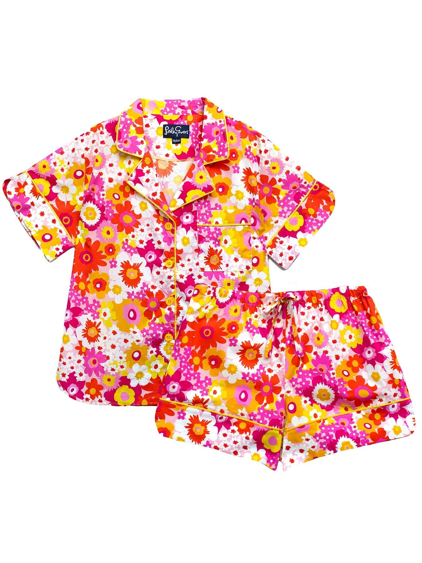 ZOEY pajama set Flower Power Pink - Lesley Evers - 23blueset - Blue - blueberries