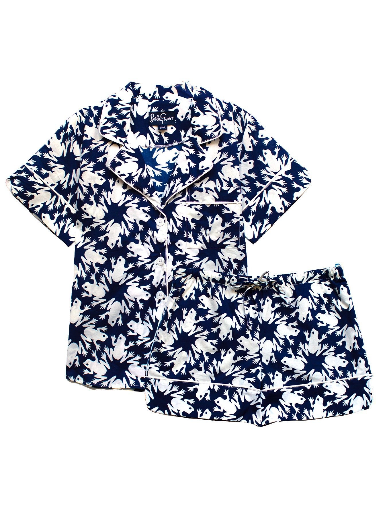 ZOEY pajama set Frogs - Lesley Evers - cotton PJs - lounge - pajama set