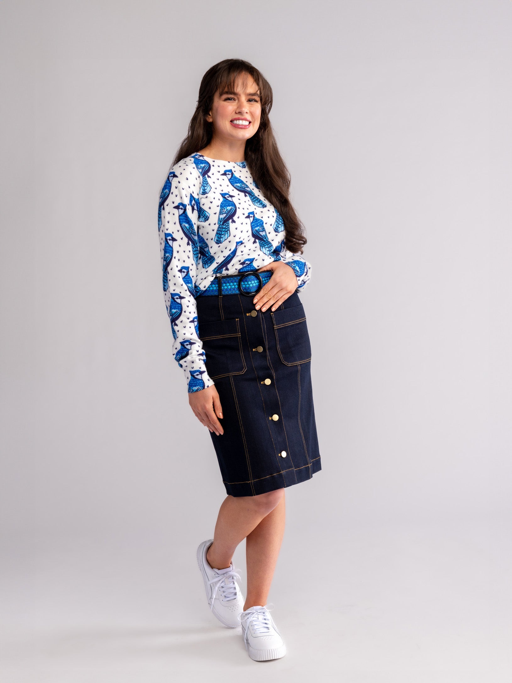 ALISON skirt Indigo Denim - Lesley Evers-denim-Shop-Shop/All Products