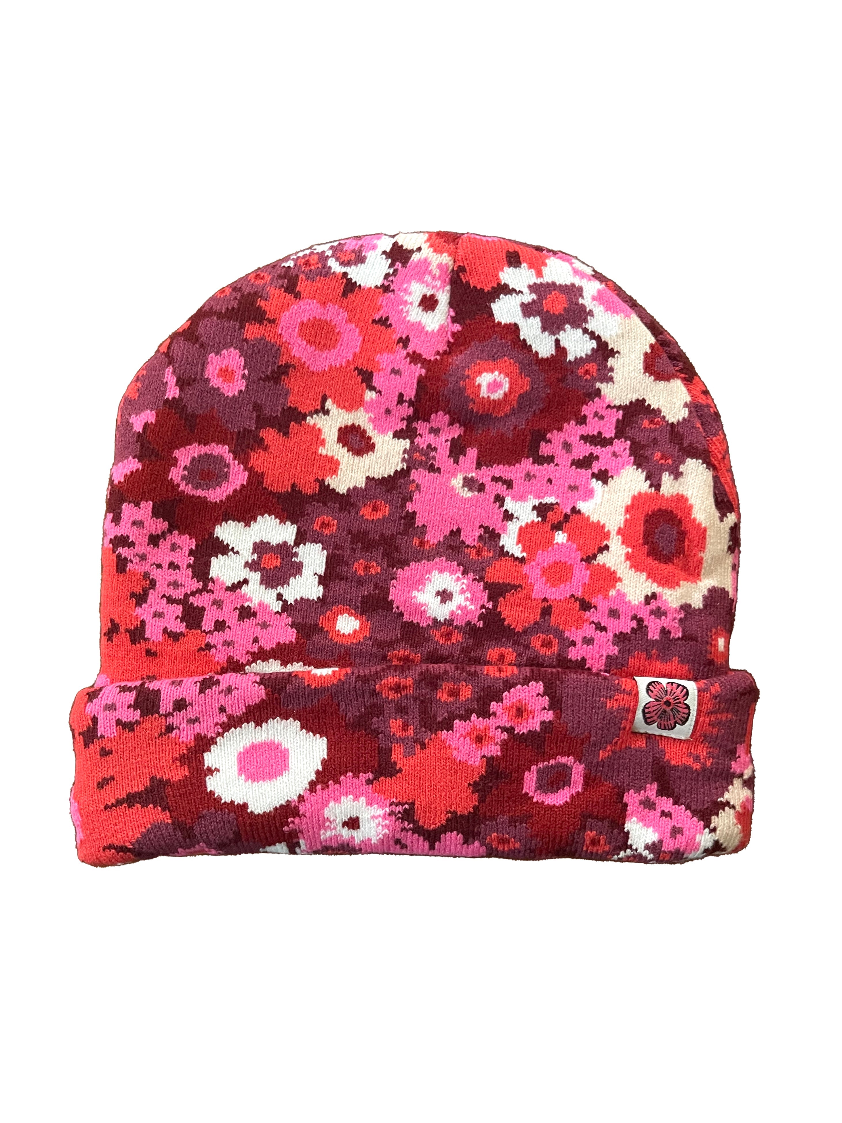 BEANIE Flower Power Burgundy - Lesley Evers-23-HG100-W3-Best Seller-Bird Collection