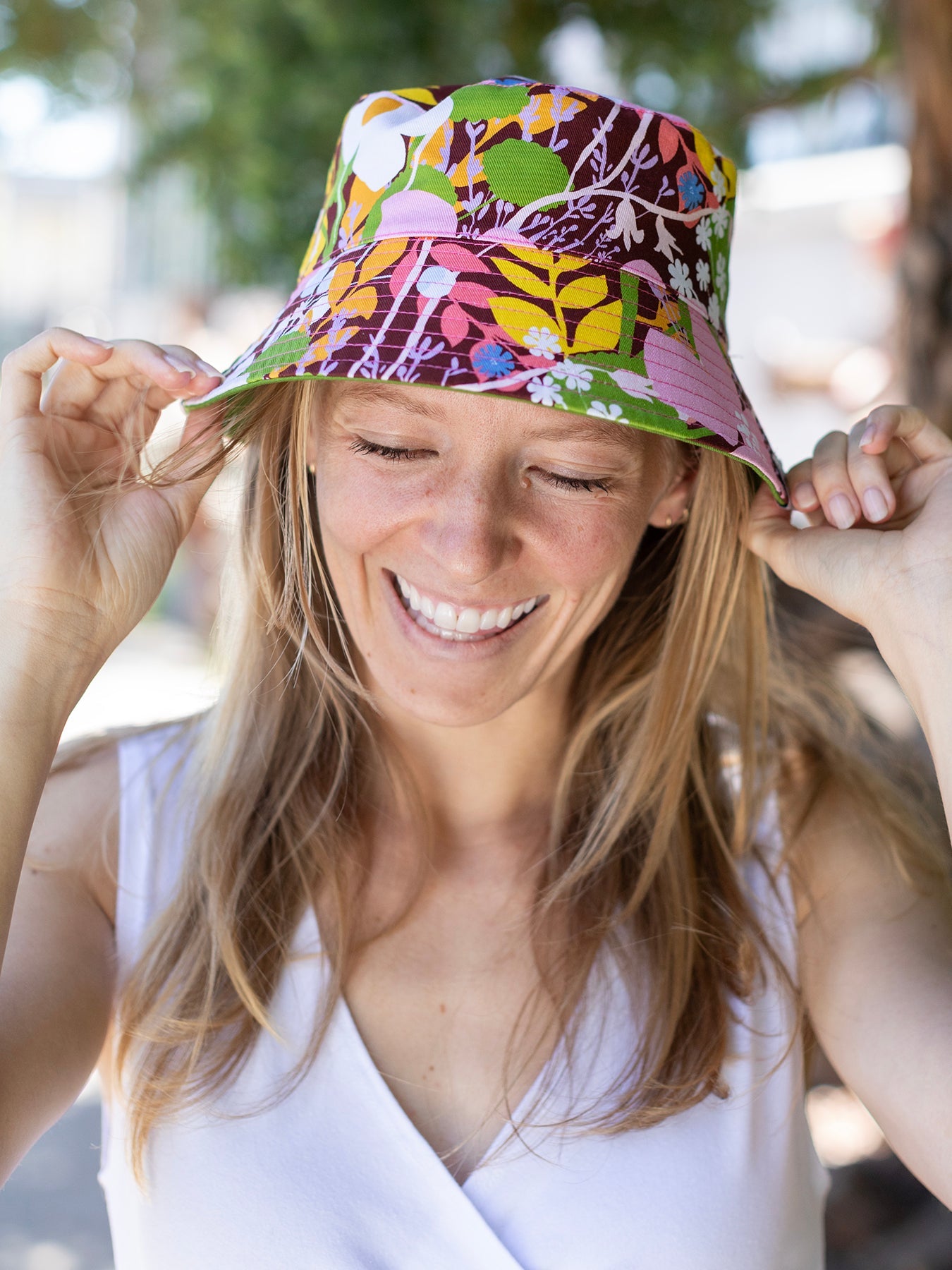 BERTA bucket hat Meadow Flower - Lesley Evers-bucket hat-hat-Shop