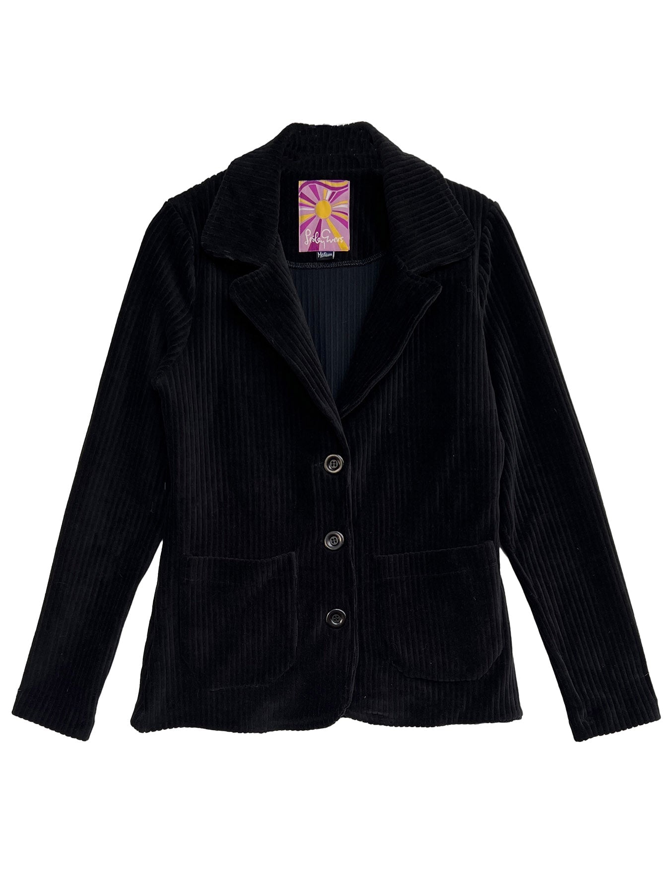 BLAIR blazer Black - Lesley Evers-blazer-cord suit-corduroy