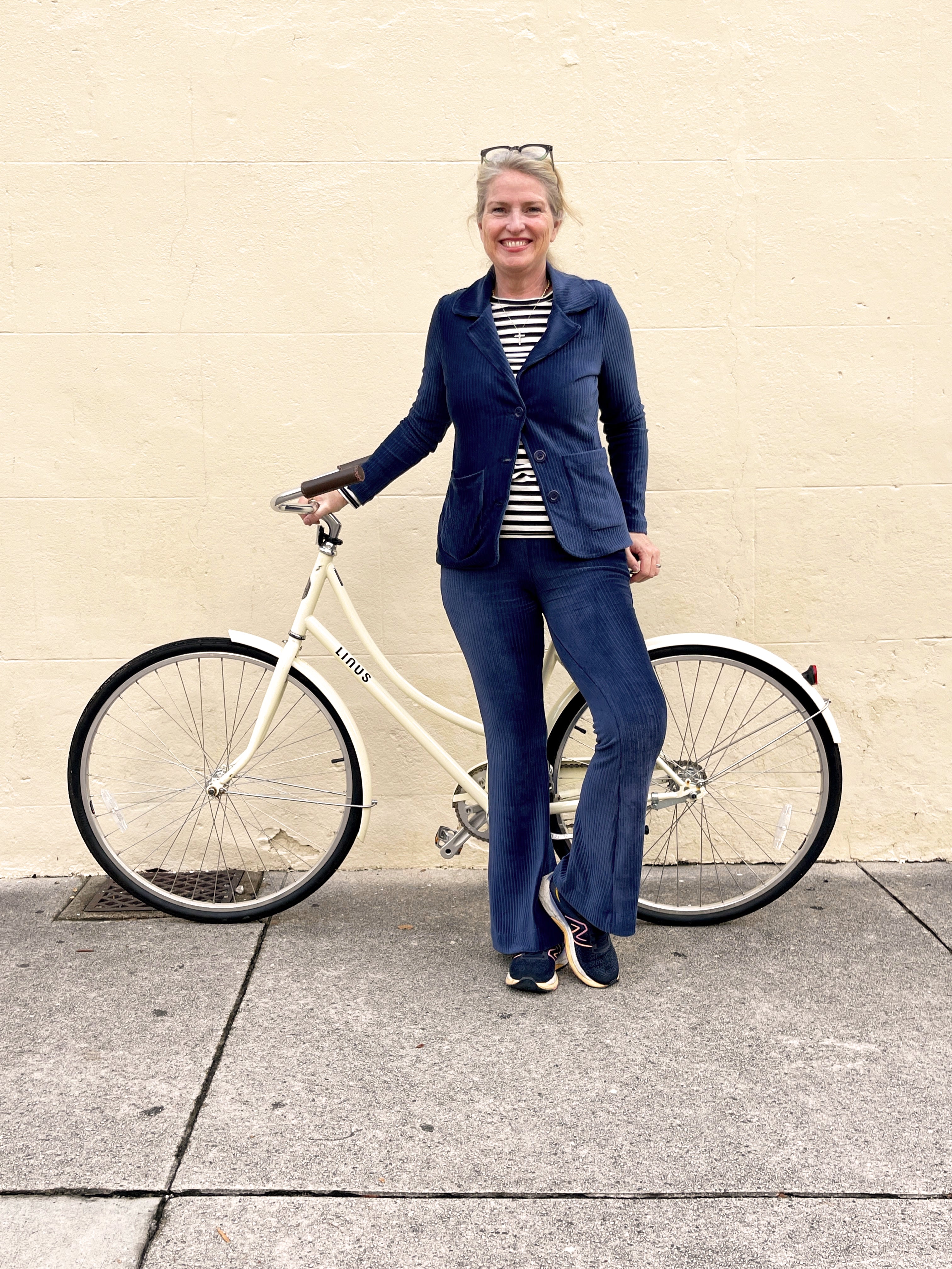 BLAIR blazer Navy - Lesley Evers-blazer-cord suit-Jacket