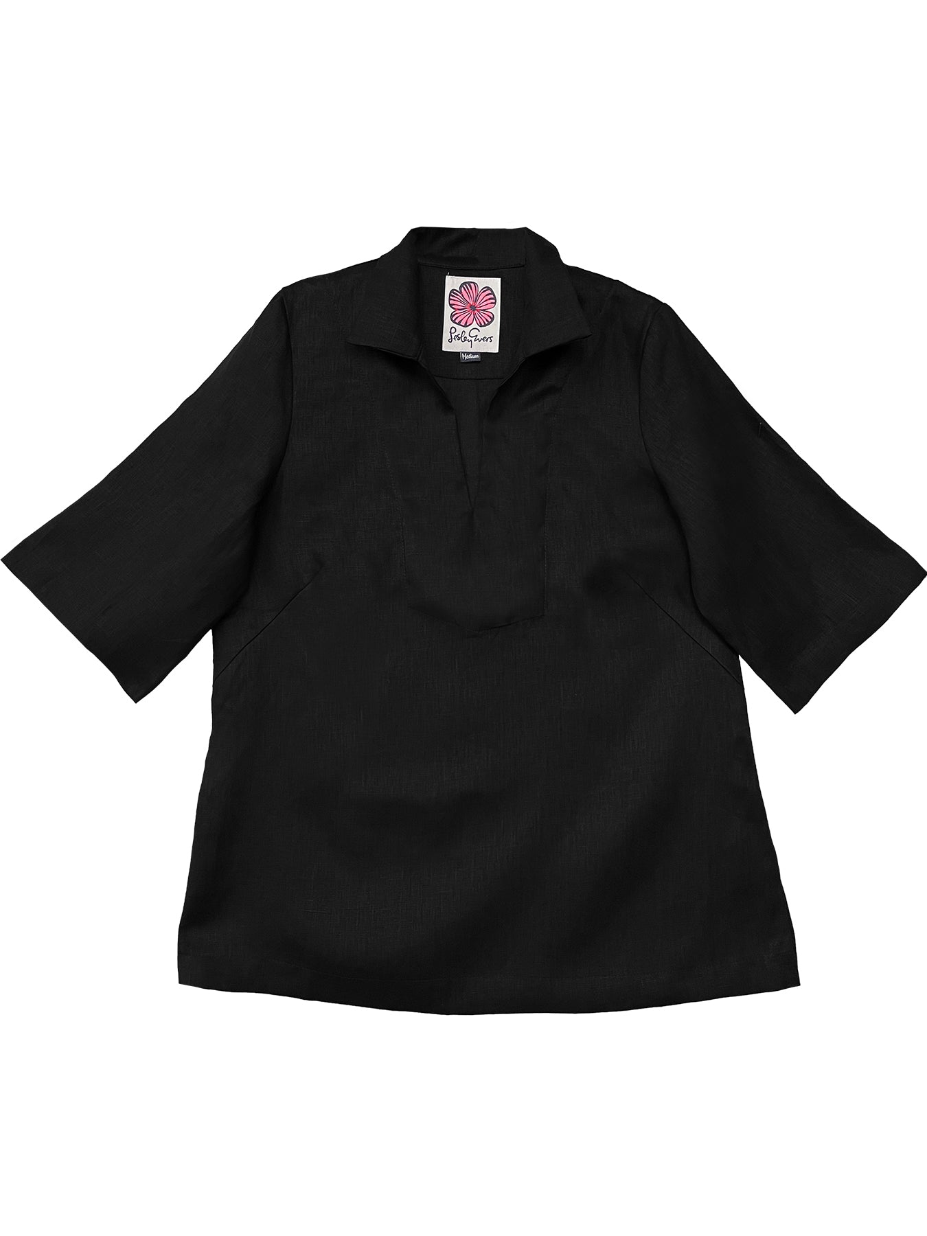 BROOKLYN Black Linen - Lesley Evers-Best Seller-Black-Shop