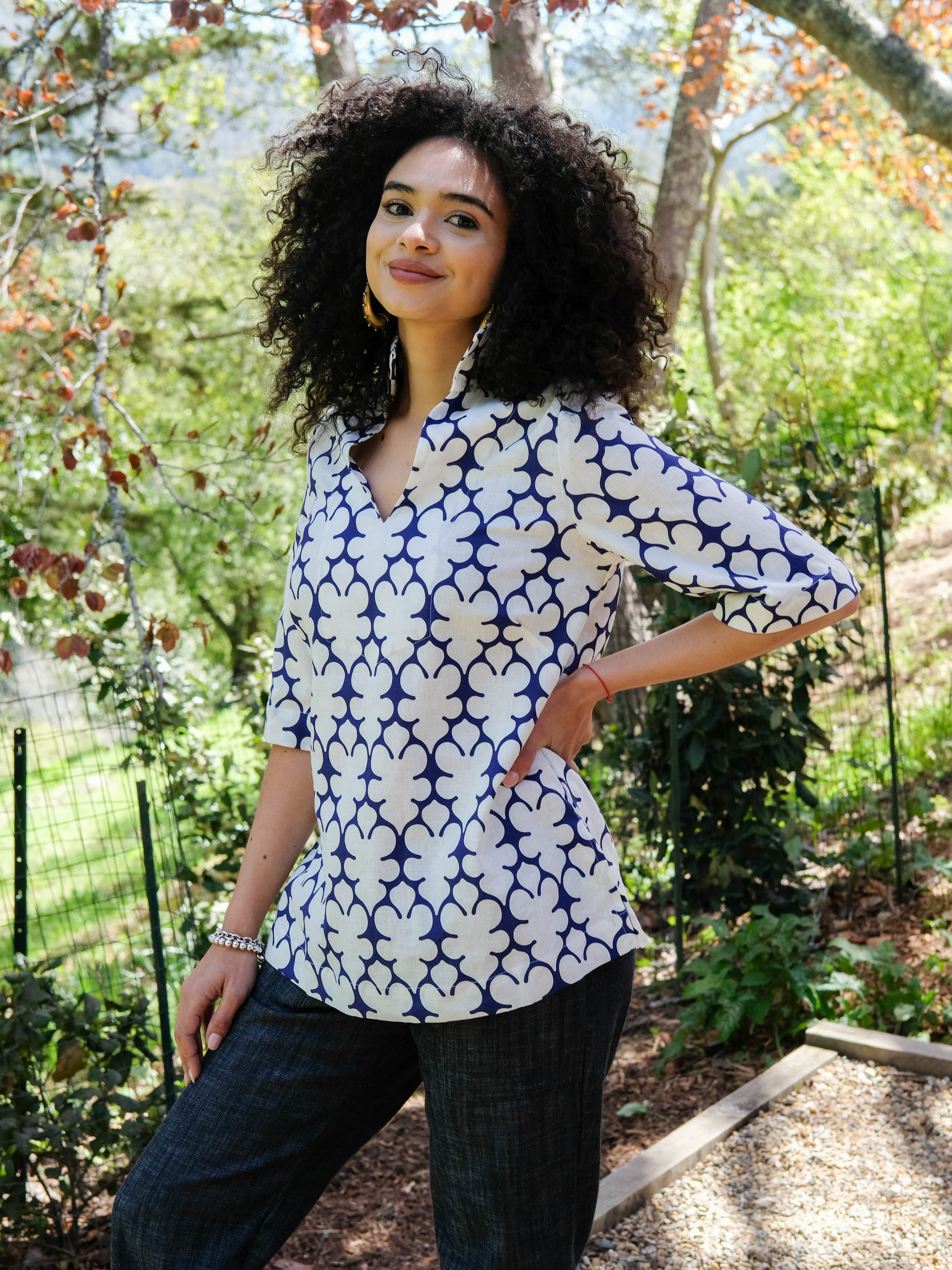 BROOKLYN Navy Fleurette - Lesley Evers-Best Seller-brooklyn-Fleurette