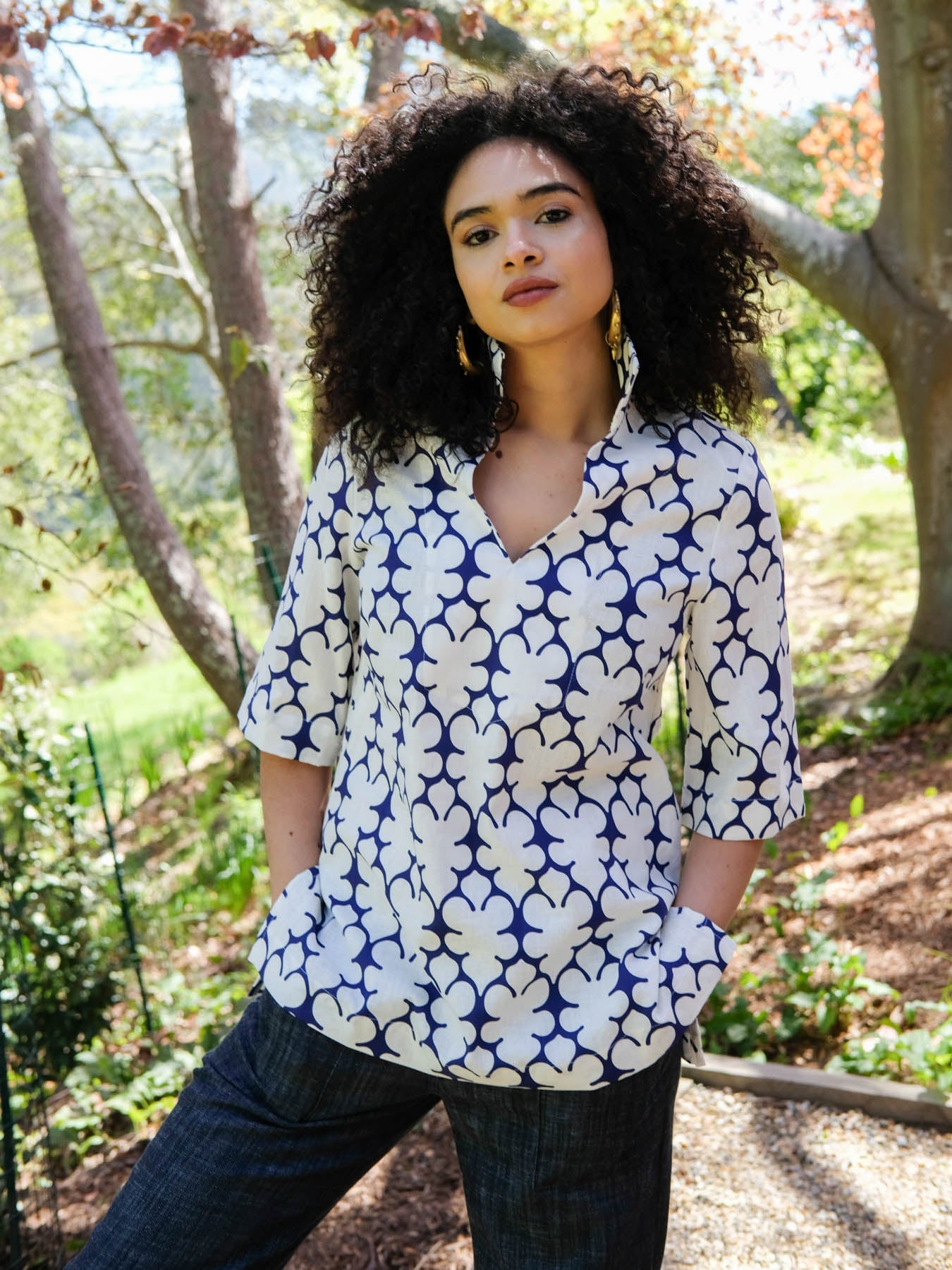 BROOKLYN Navy Fleurette - Lesley Evers-Best Seller-brooklyn-Fleurette