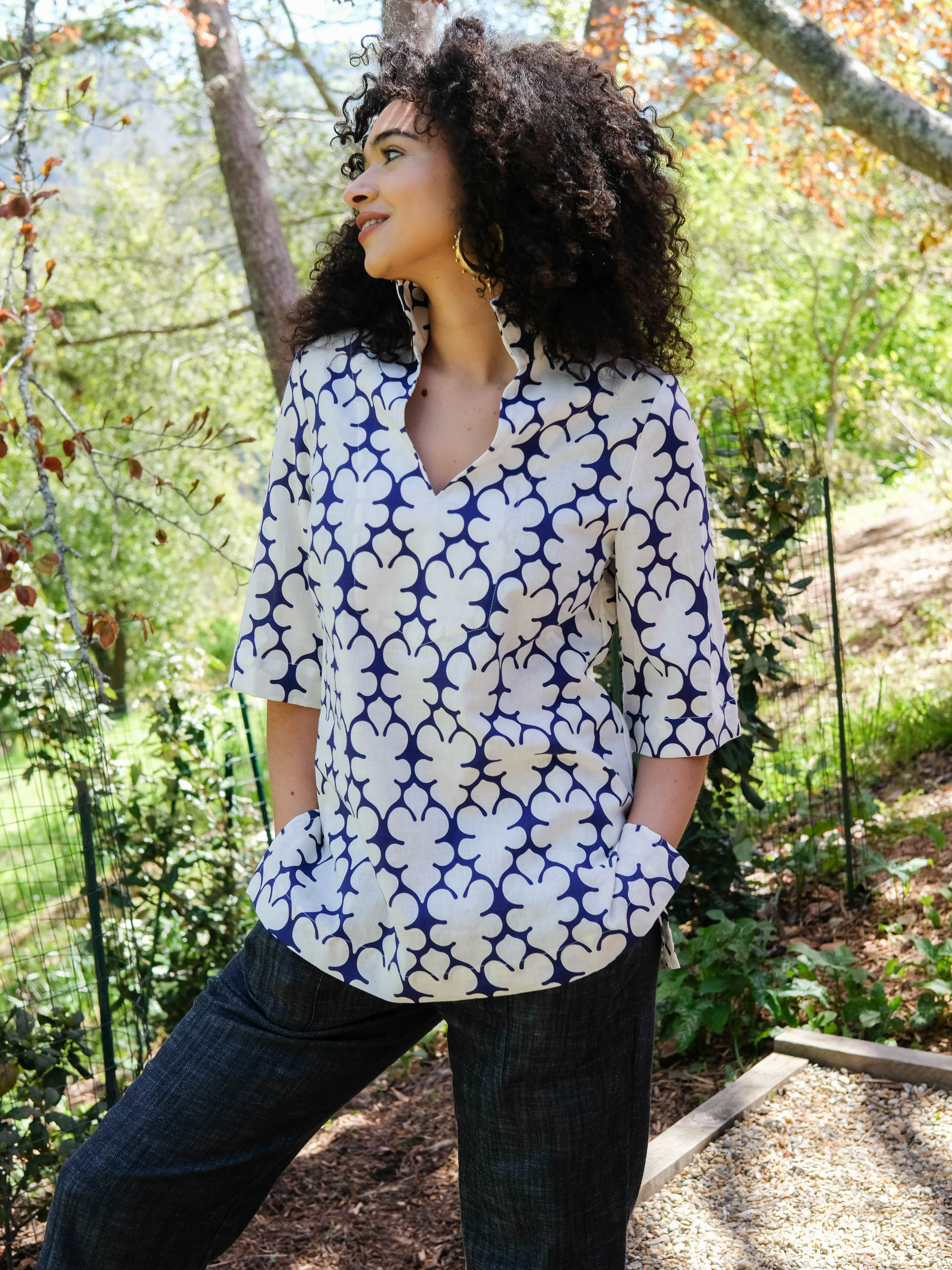 BROOKLYN Navy Fleurette - Lesley Evers-Best Seller-brooklyn-Fleurette