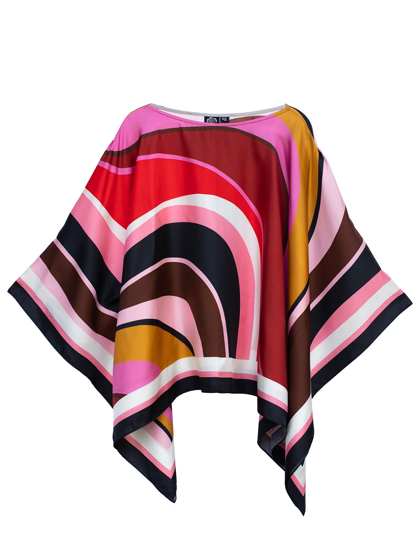 CELESTE silk top Burgundy Wave - Lesley Evers-celeste-floral-meadow flower