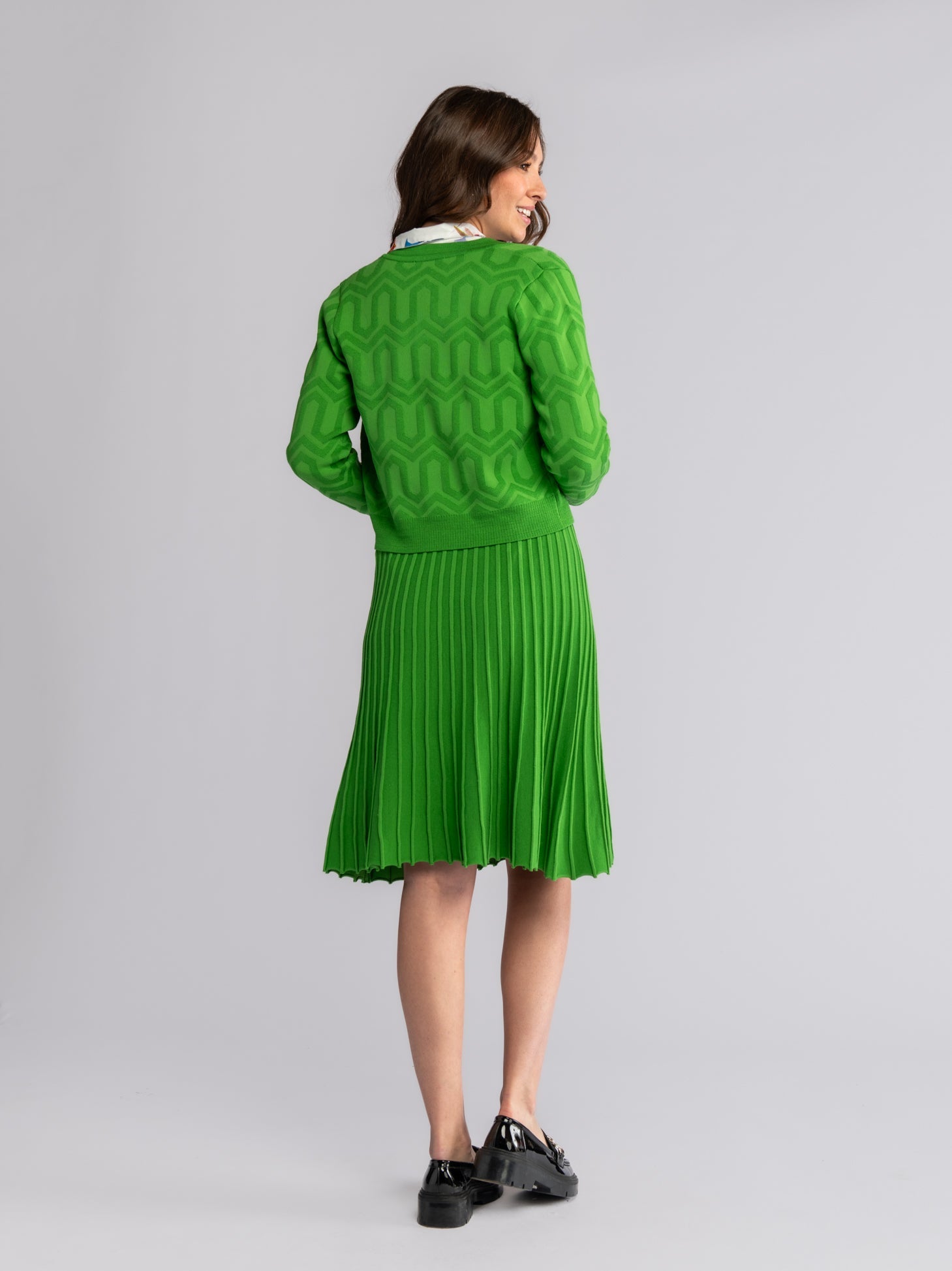 CHLOE knit skirt Green - Lesley Evers-bottom-clothing-Skirt
