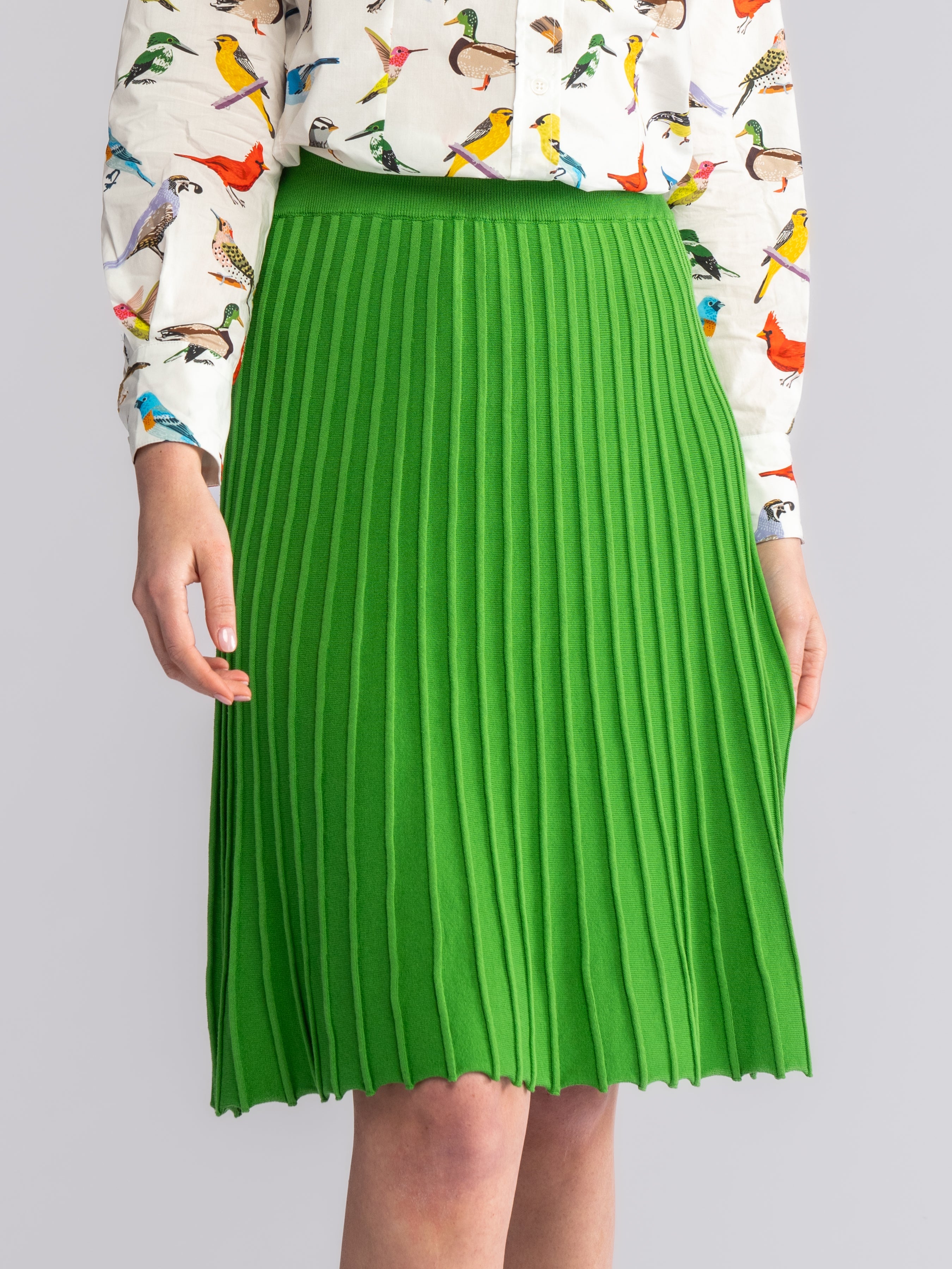 CHLOE knit skirt Green - Lesley Evers-bottom-clothing-Skirt