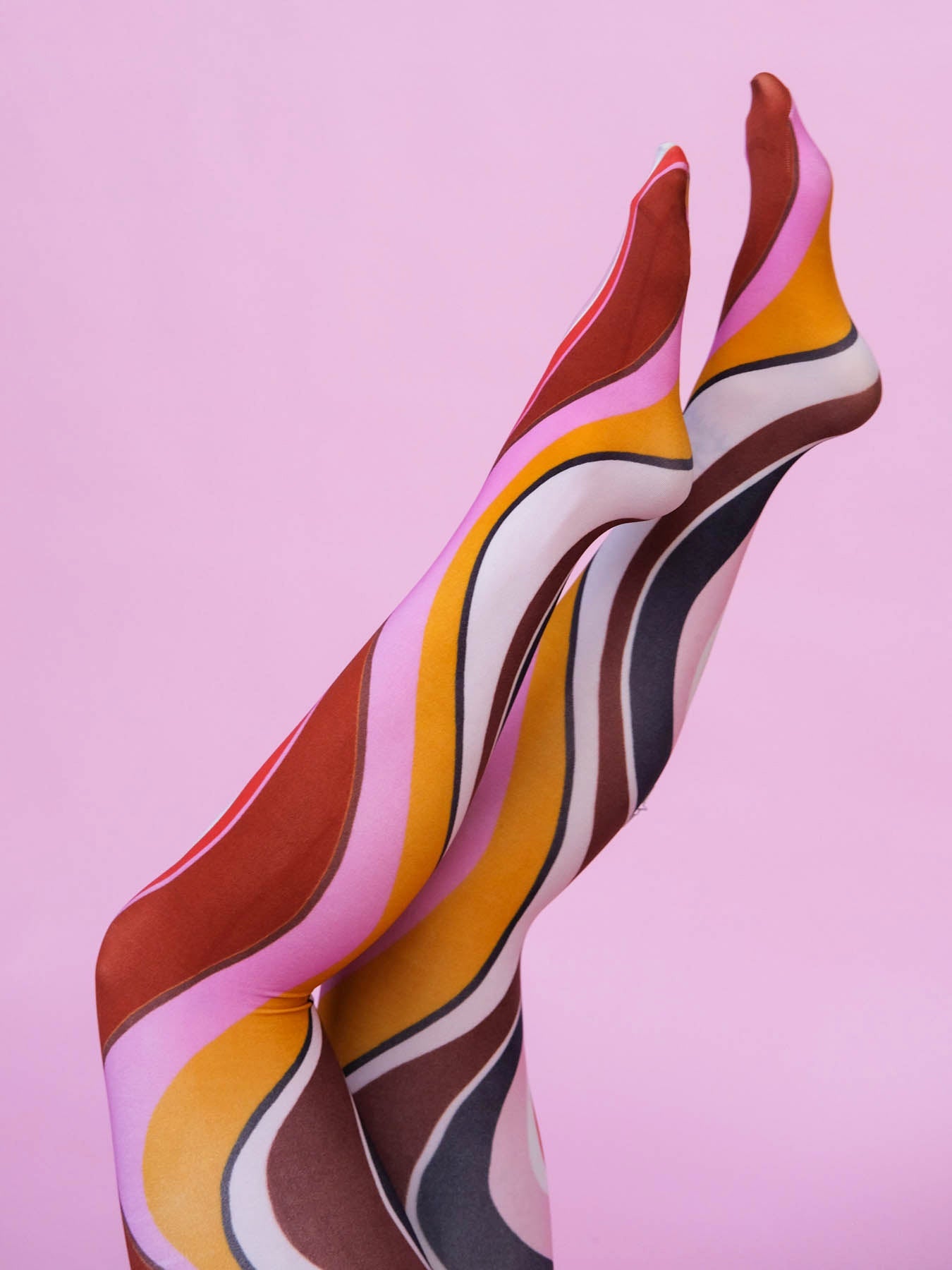 COCO tights Burgundy Wave - Lesley Evers-ARDEN-Blue-blue dress