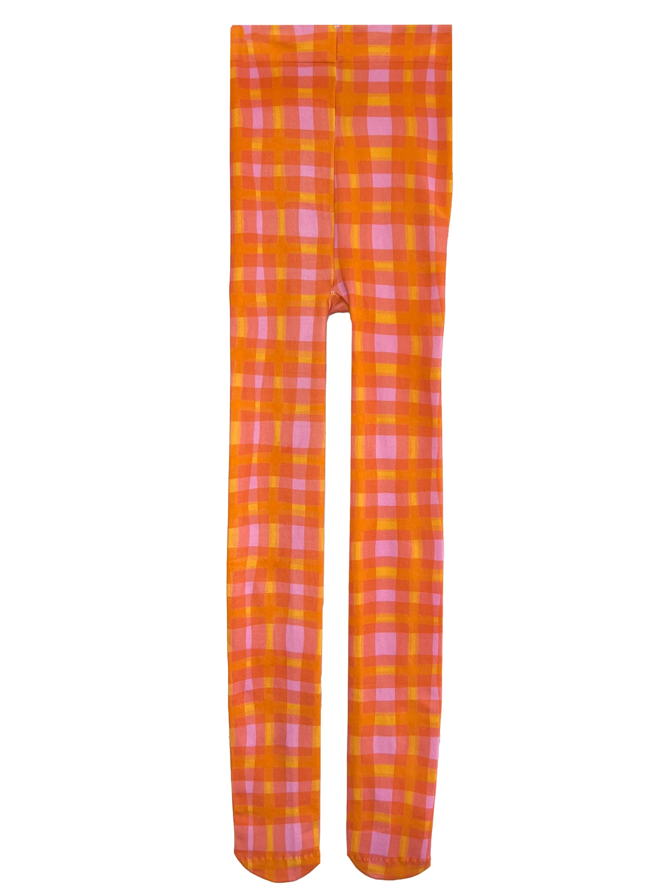 COCO tights Sherbet Plaid - Lesley Evers-colorful-Colorful patterned tights-colorful tights