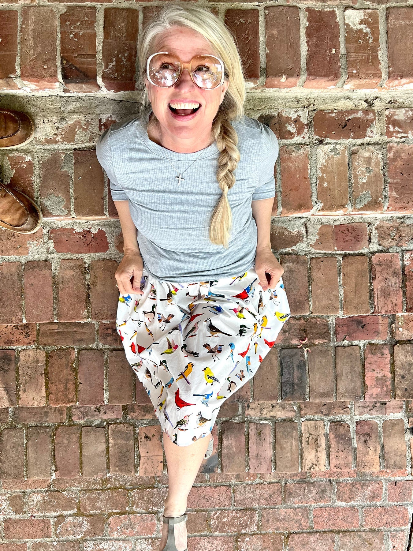 DIXIE skirt Birds - Lesley Evers-Shop-Shop/All Products-Shop/New Arrivals