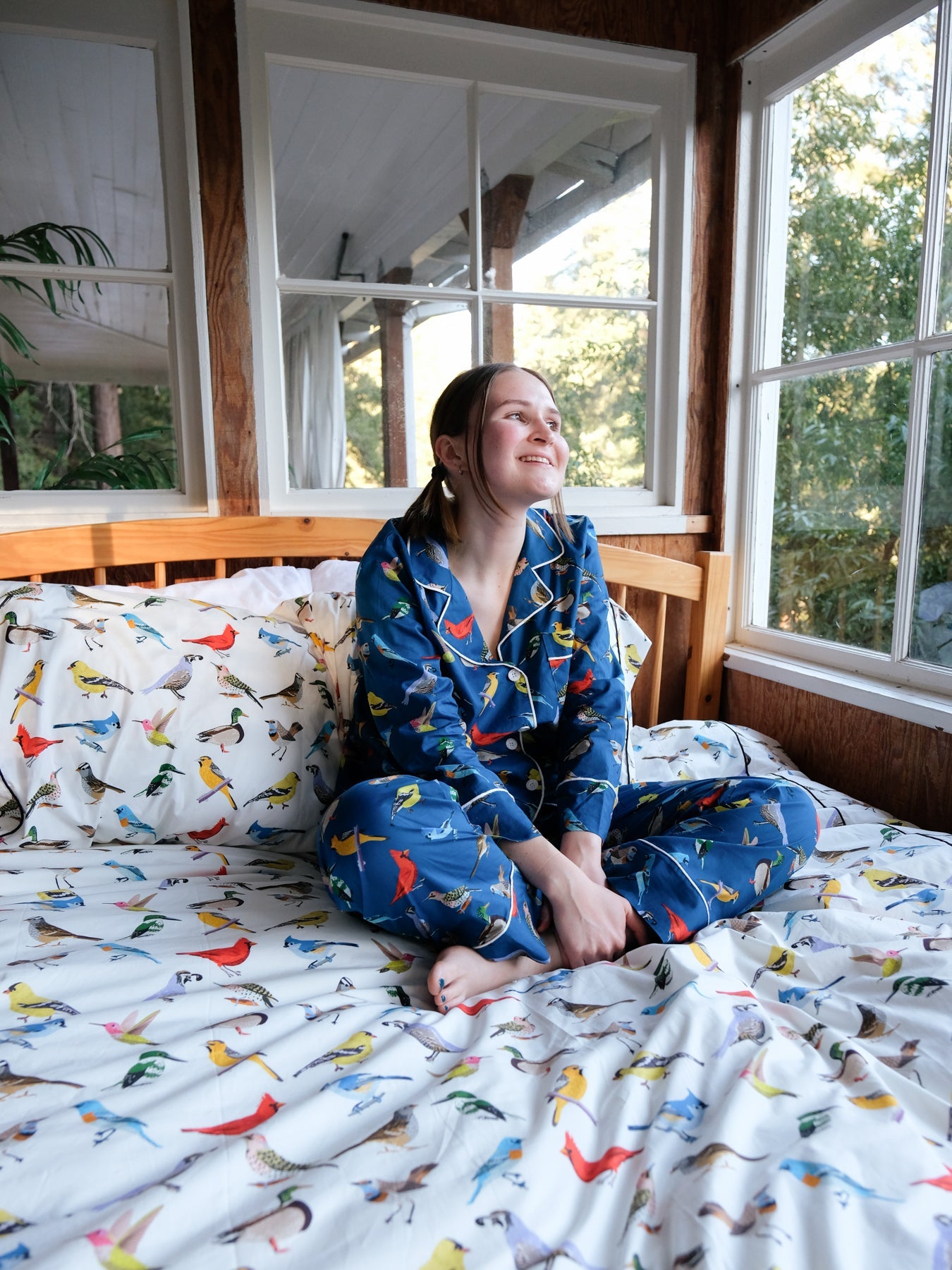 DUVET COVER Birds - Lesley Evers-Bedding-Bedroom-birds