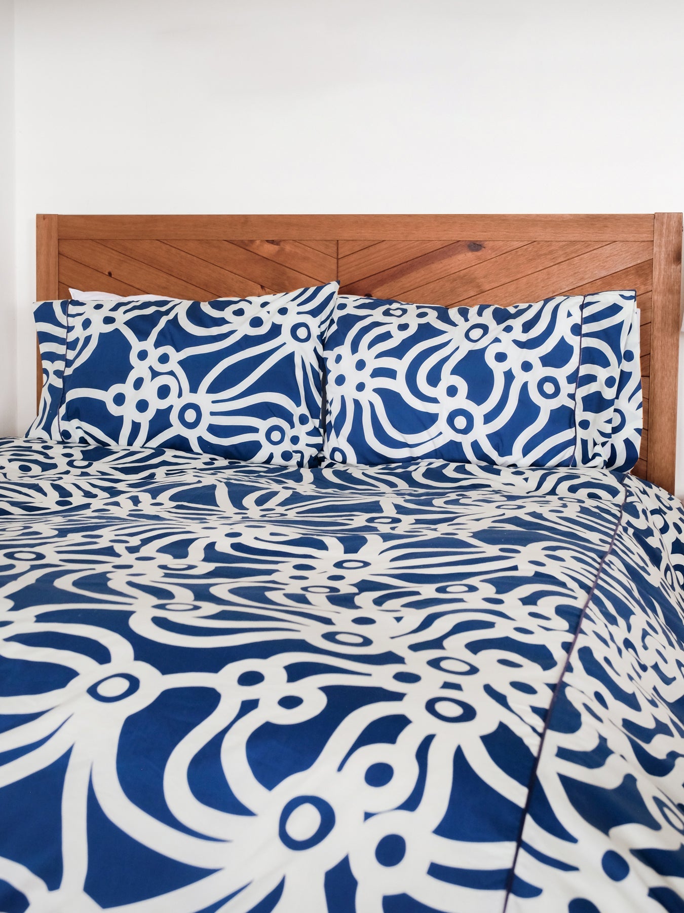 DUVET COVER Chicka Boom Navy - Lesley Evers-Bedding-Bedroom-Blanket