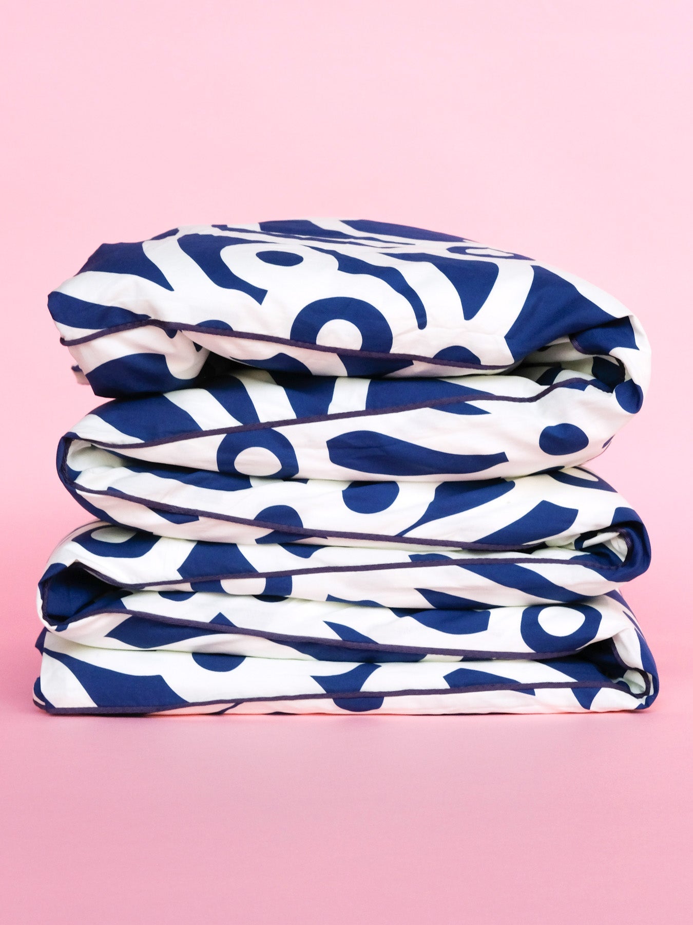 DUVET COVER Chicka Boom Navy - Lesley Evers-Bedding-Bedroom-Blanket