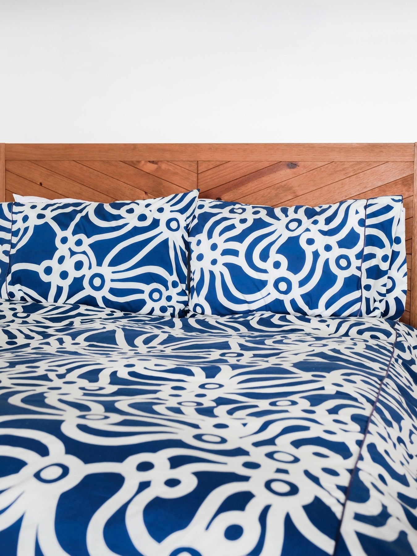 DUVET COVER Chicka Boom Navy - Lesley Evers-Bedding-Bedroom-Blanket