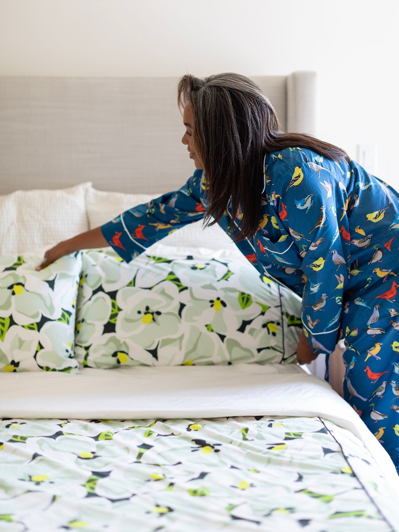 DUVET COVER Magnolia - Lesley Evers-Bedding-Bedroom-Blanket