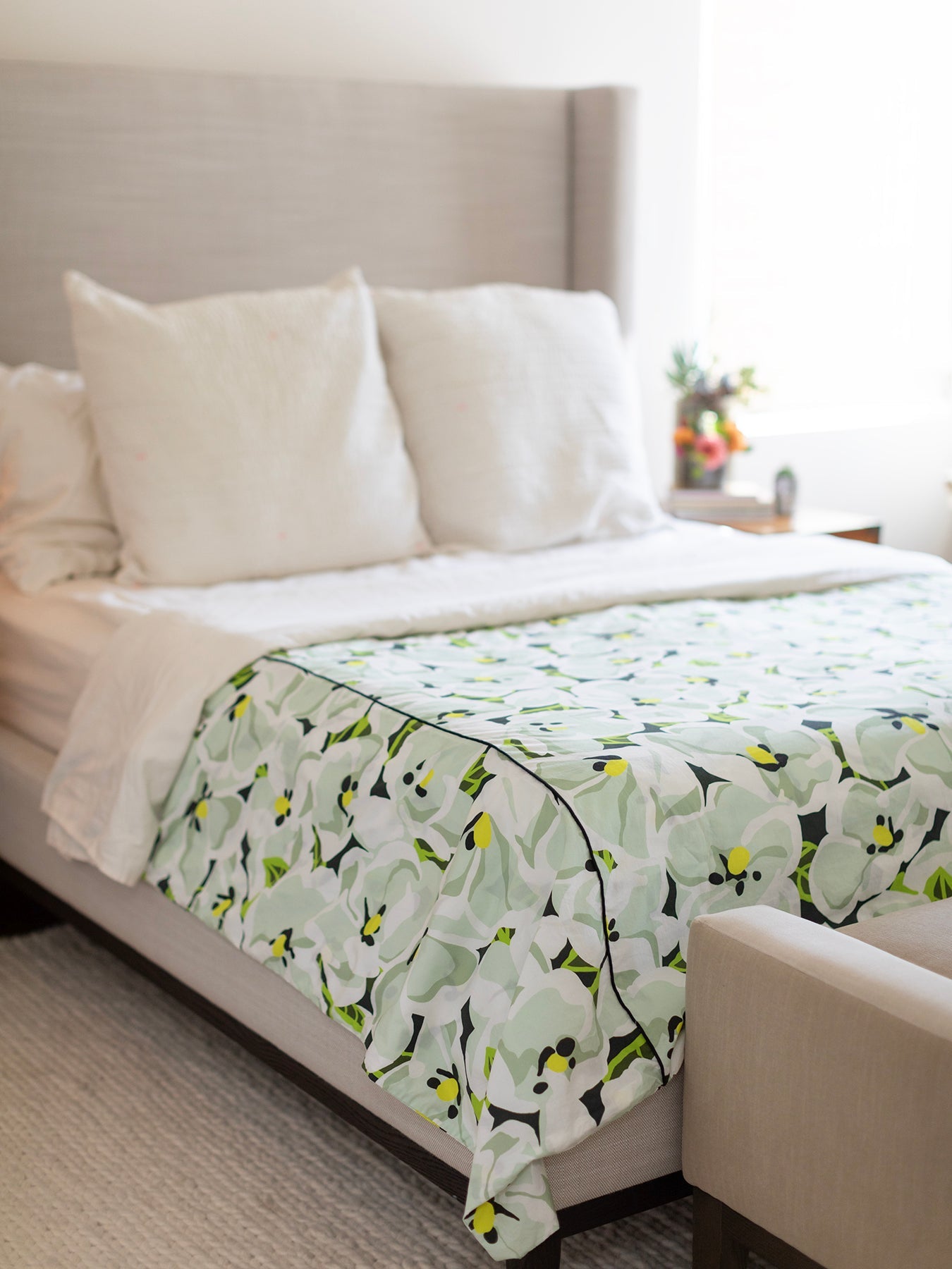 DUVET COVER Magnolia - Lesley Evers-Bedding-Bedroom-Blanket