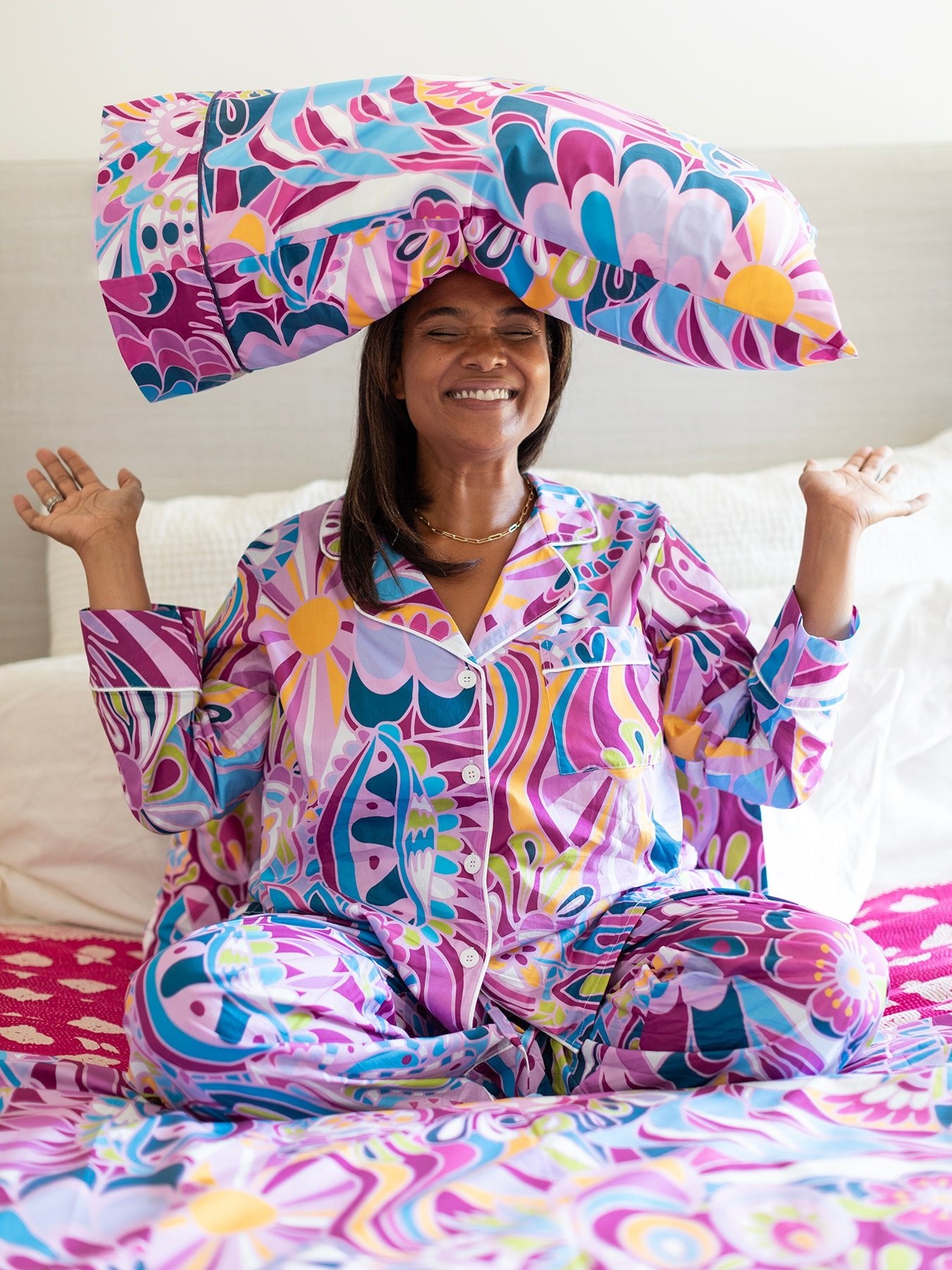 DUVET COVER Shakalaka Lilac - Lesley Evers-Bedding-Bedroom-Blanket