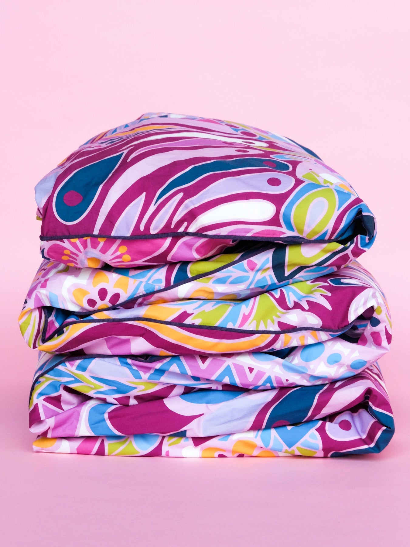 DUVET COVER Shakalaka Lilac - Lesley Evers-Bedding-Bedroom-Blanket