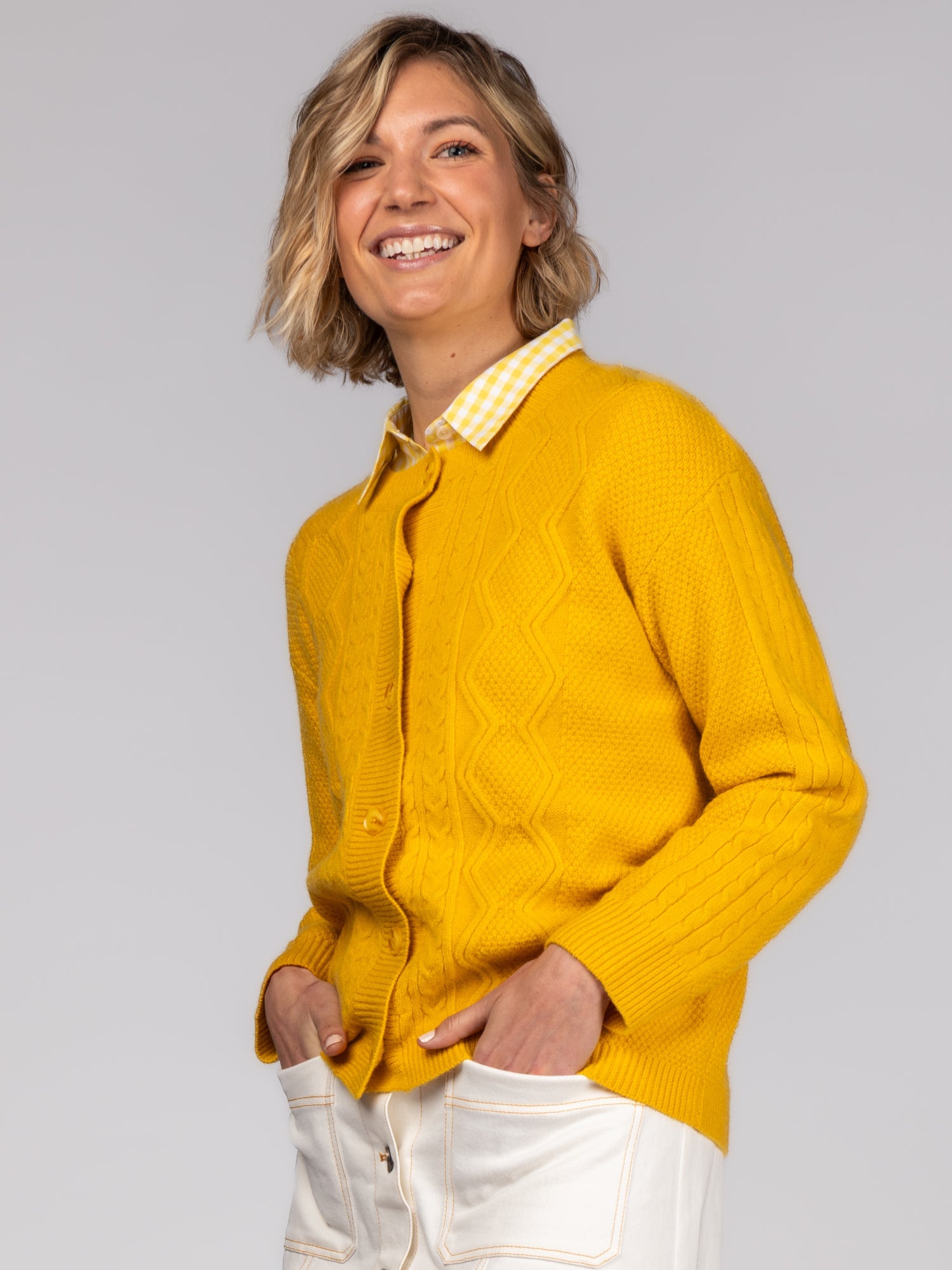 EMMA cardigan Dandelion - Lesley Evers-Best Seller-cardigan-Shop