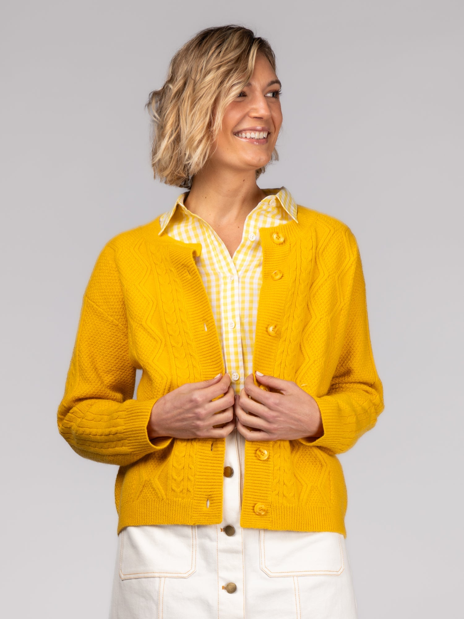 EMMA cardigan Dandelion - Lesley Evers-Best Seller-cardigan-Shop