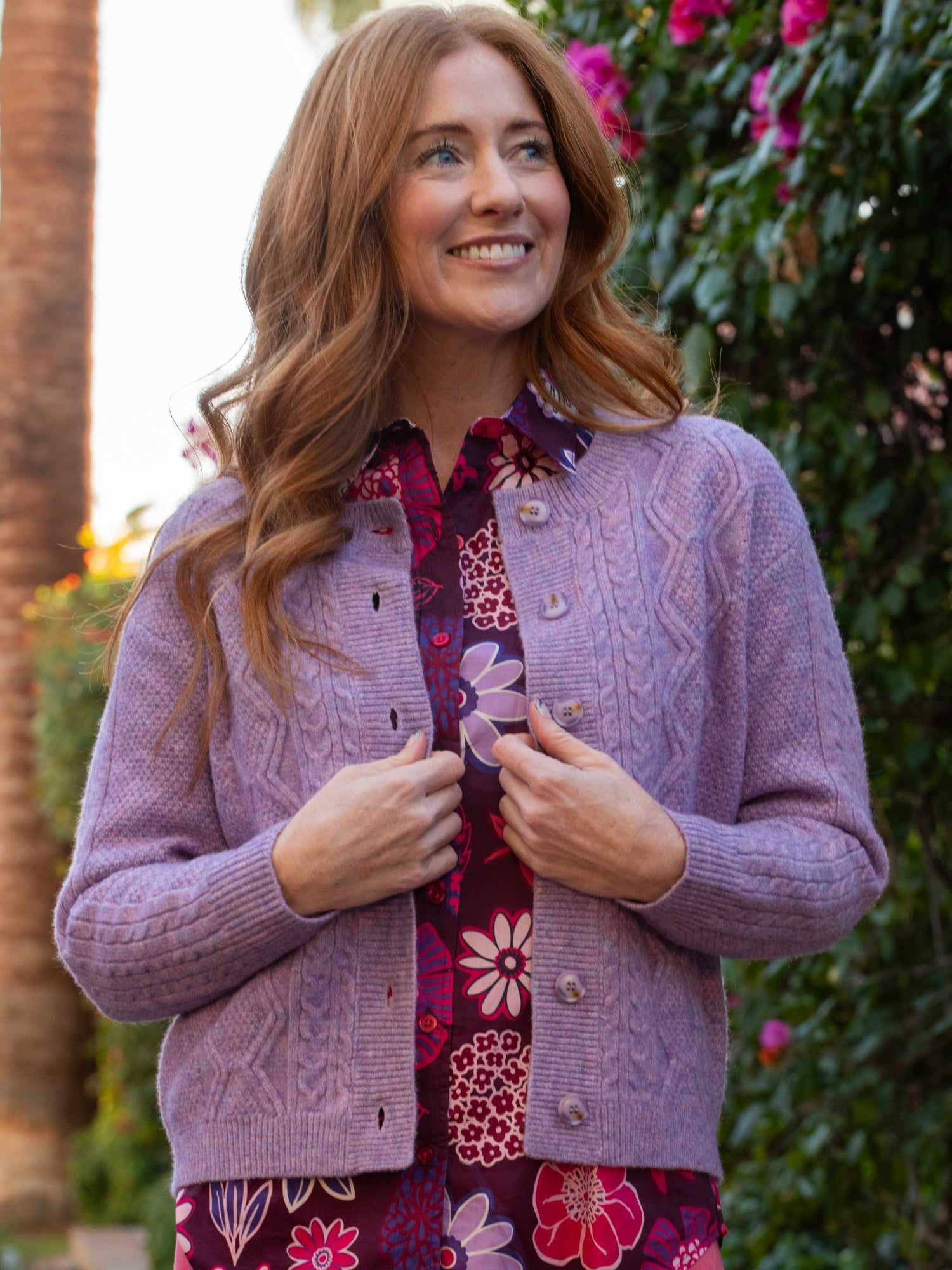 EMMA cardigan Lilac - Lesley Evers-Best Seller-cardigan-Shop