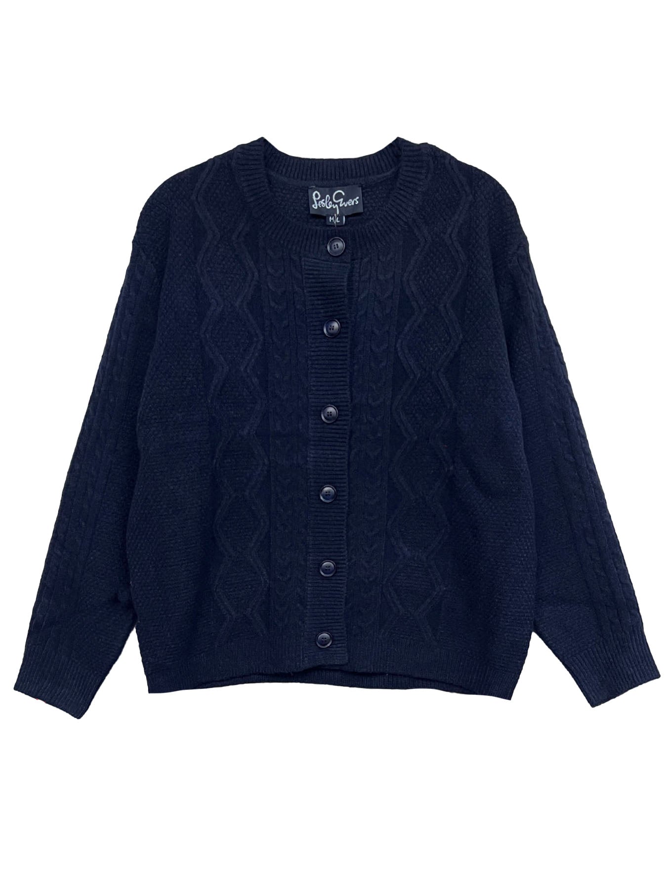 EMMA cardigan Navy - Lesley Evers-cardigan-Navy-Shop
