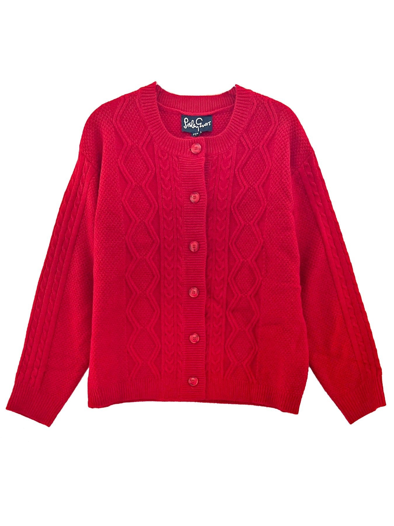 EMMA cardigan Red - Lesley Evers-Best Seller-cardigan-Shop