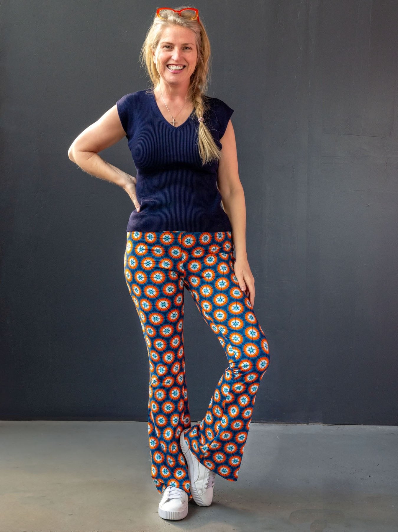 ERIKA Morning Glory Navy - Lesley Evers-Best Seller-BOBBI-Bottoms