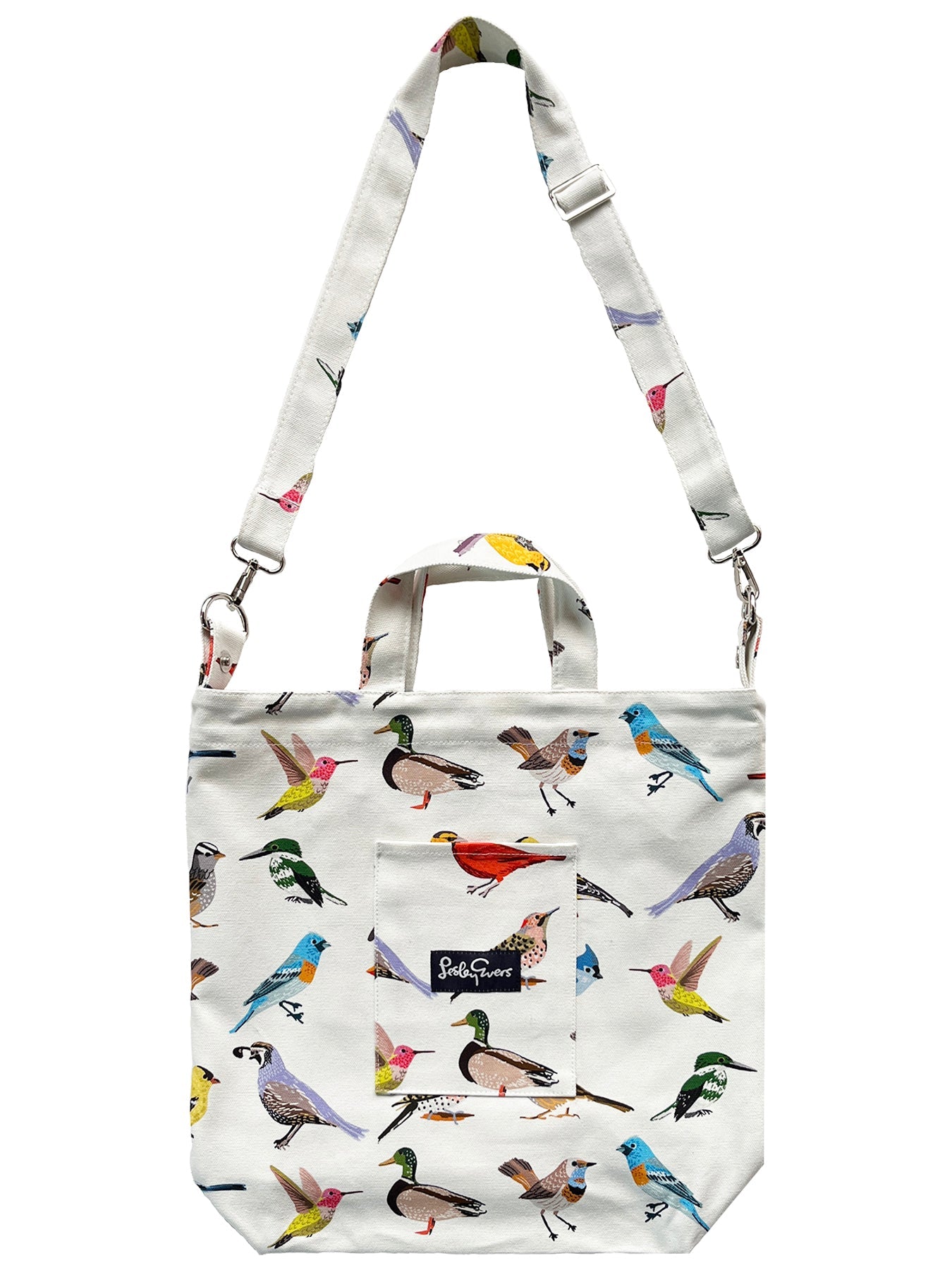 IVY tote Birds - Lesley Evers-Accessories-birds-Cotton Canvas
