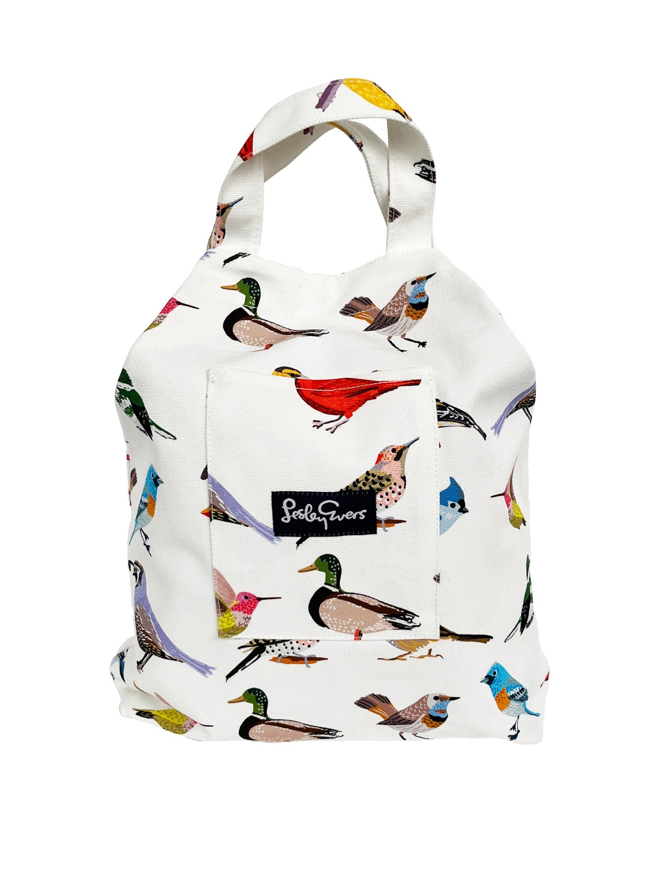IVY tote Birds - Lesley Evers-Accessories-birds-Cotton Canvas