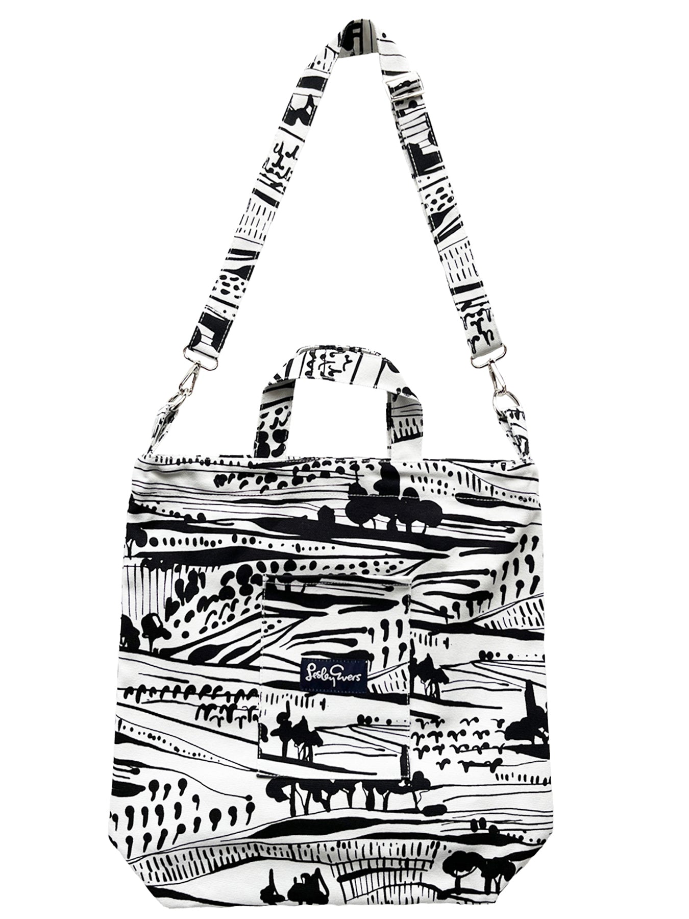 IVY tote Farmland - Lesley Evers-Accessories-Cotton Canvas-Cotton Canvas Tote Bag