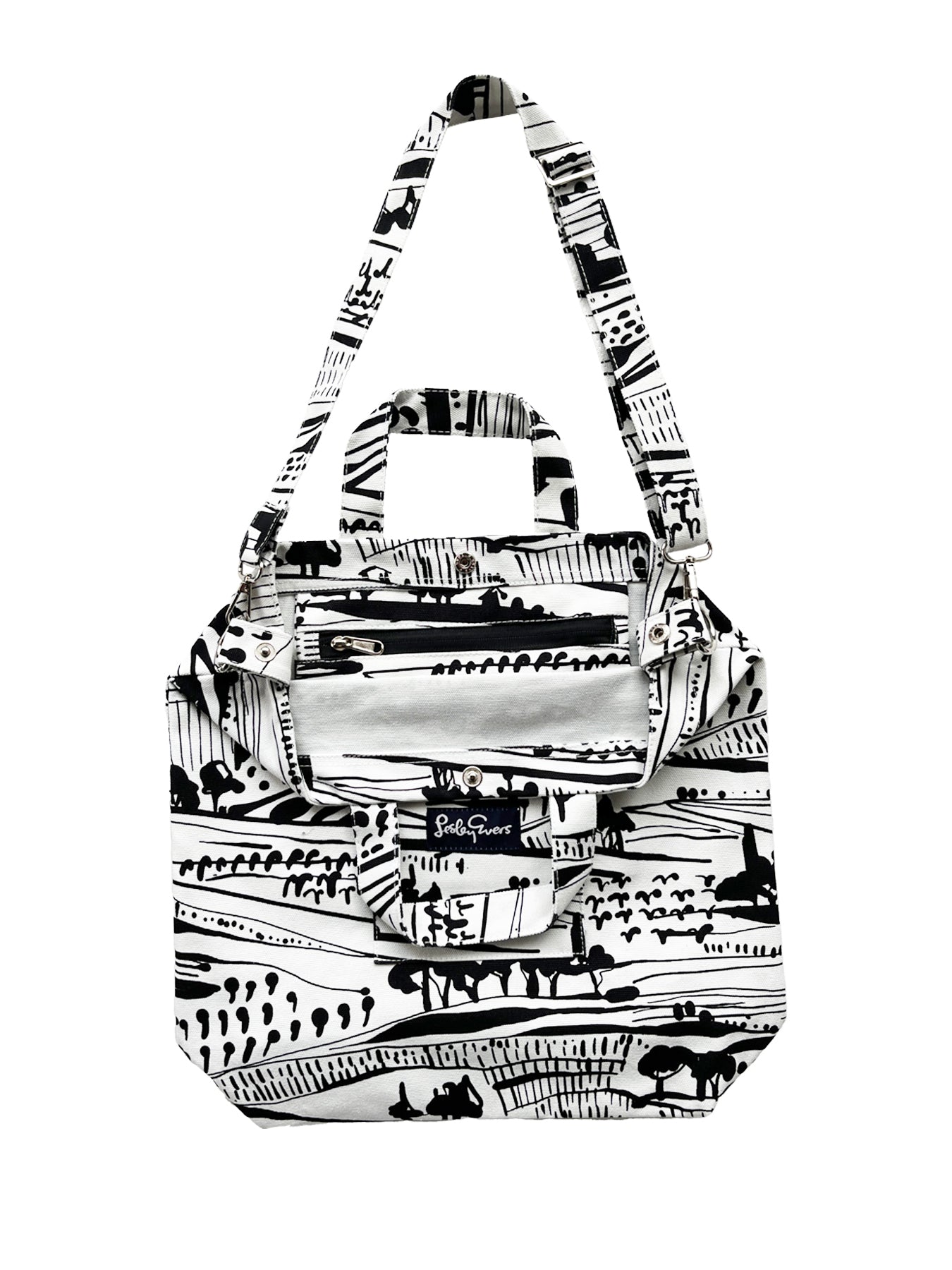 IVY tote Farmland - Lesley Evers-Accessories-Cotton Canvas-Cotton Canvas Tote Bag