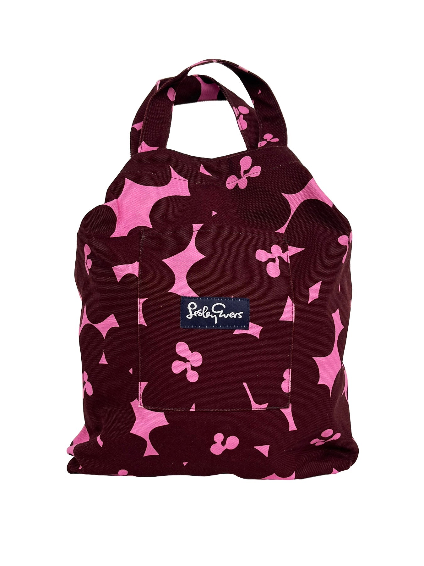 IVY tote Magenta Jumbo Blooms - Lesley Evers-Accessories-Cotton Canvas-Cotton Canvas Tote Bag