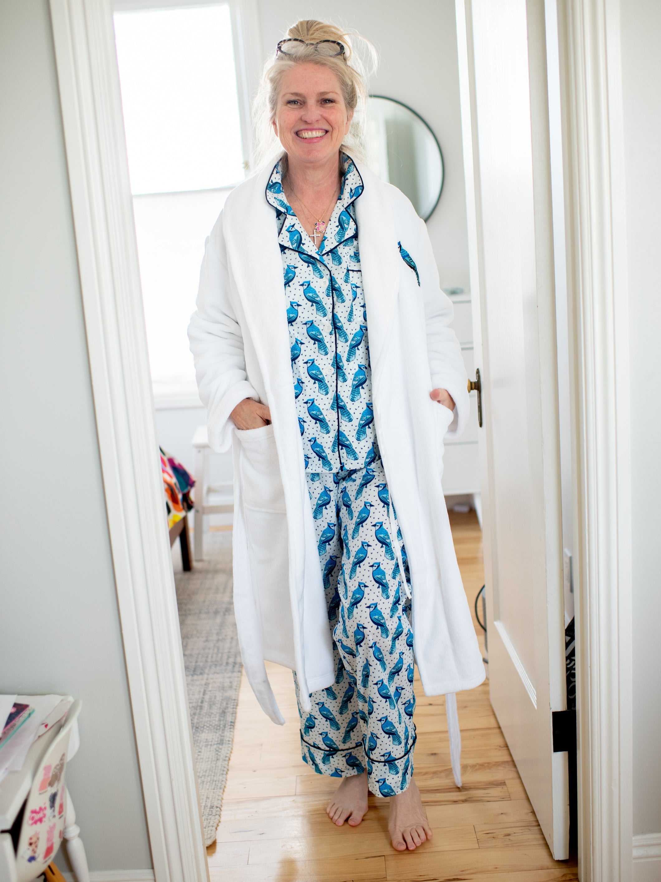 JOSEPHINE pajama set Blue Jays - Lesley Evers-Blue-cotton PJs-lounge