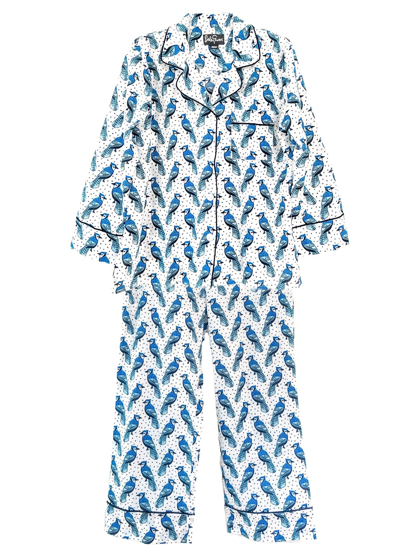 JOSEPHINE pajama set Blue Jays - Lesley Evers-Blue-cotton PJs-lounge