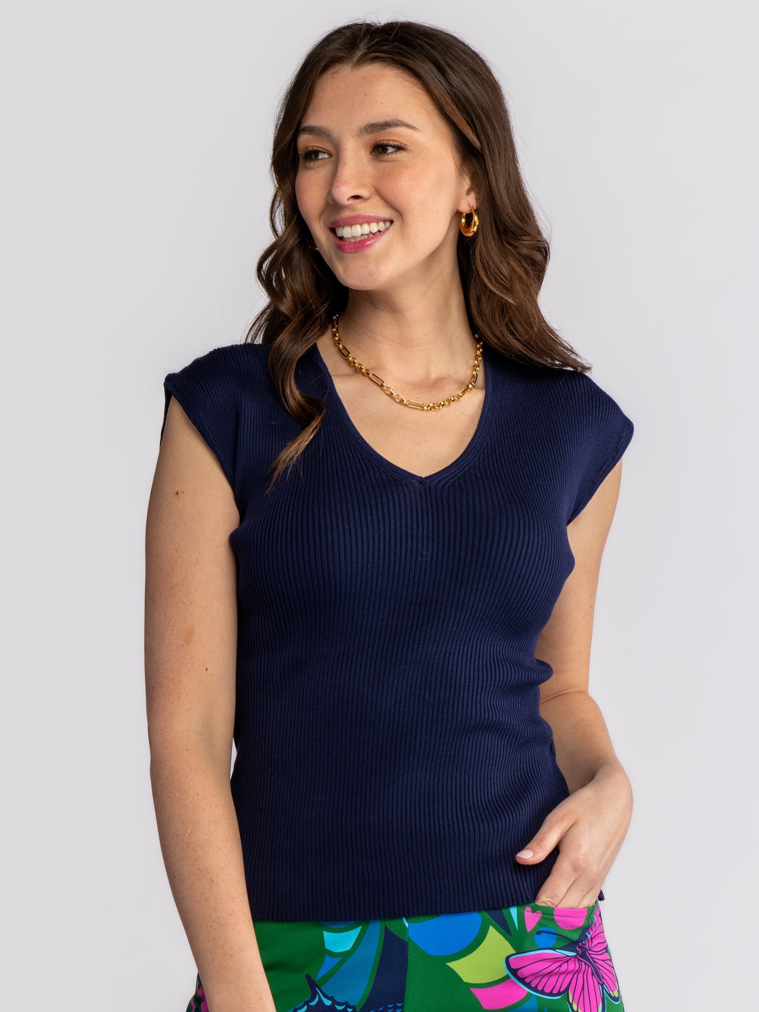 JOY top Navy - Lesley Evers-Best Seller-Shop-Shop/All Products