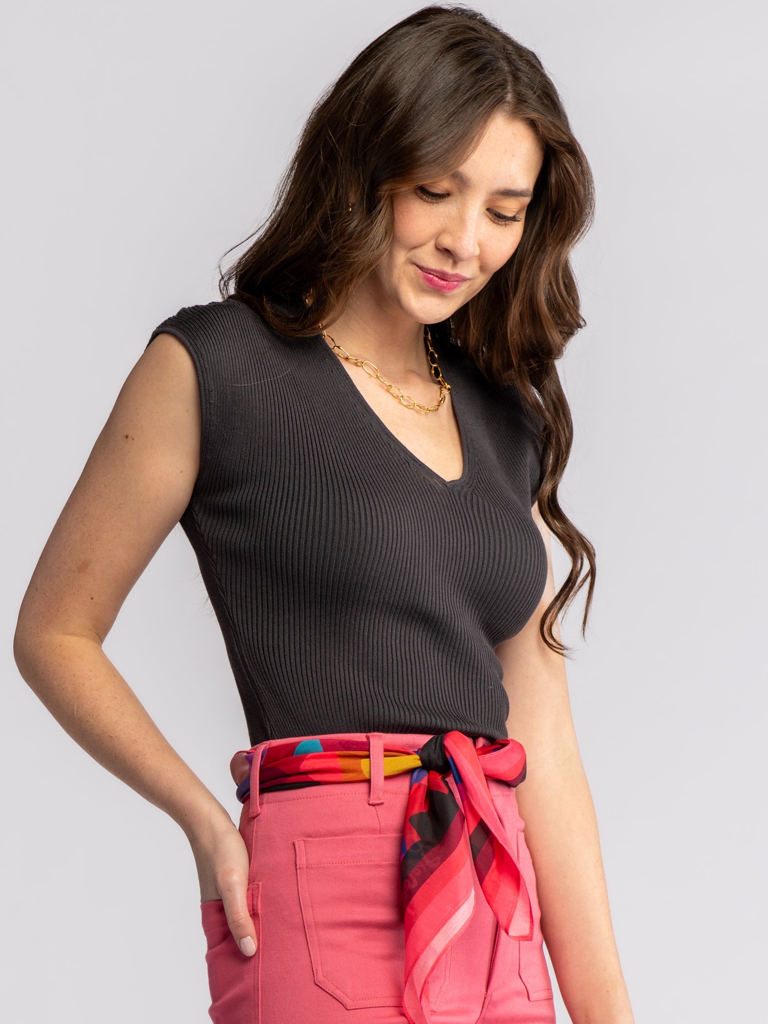 JOY top Slate Grey - Lesley Evers-Best Seller-Shop-Shop/All Products