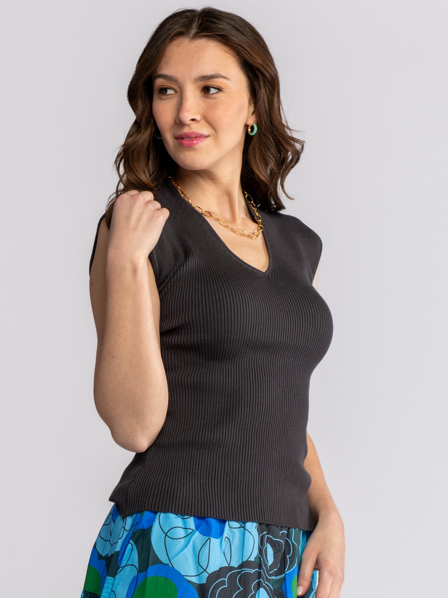 JOY top Slate Grey - Lesley Evers-Best Seller-Shop-Shop/All Products