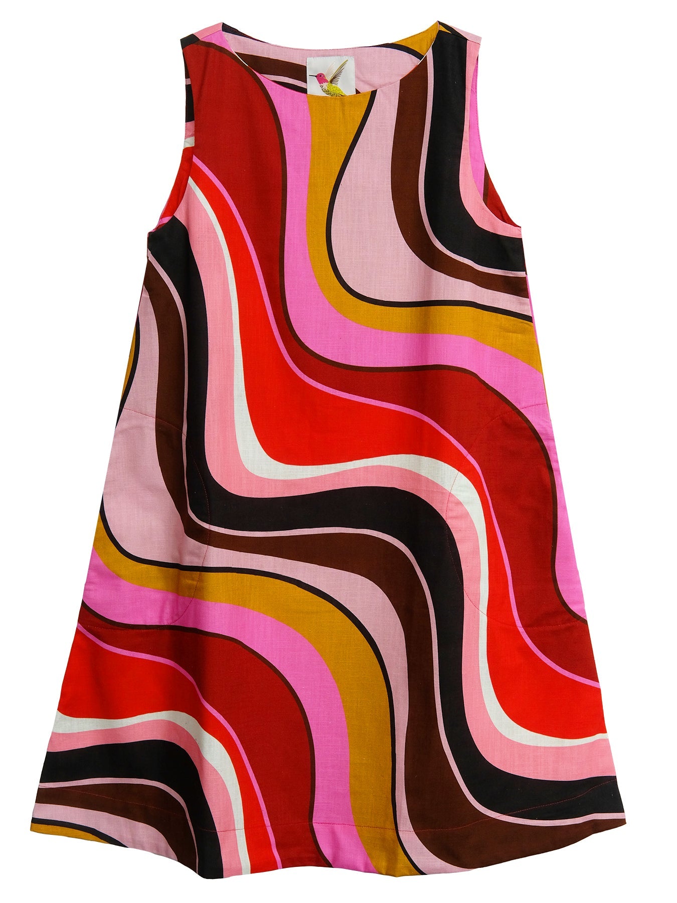 JUNIPER Burgundy Wave - Lesley Evers-burgundy-burgundy wave-Dress