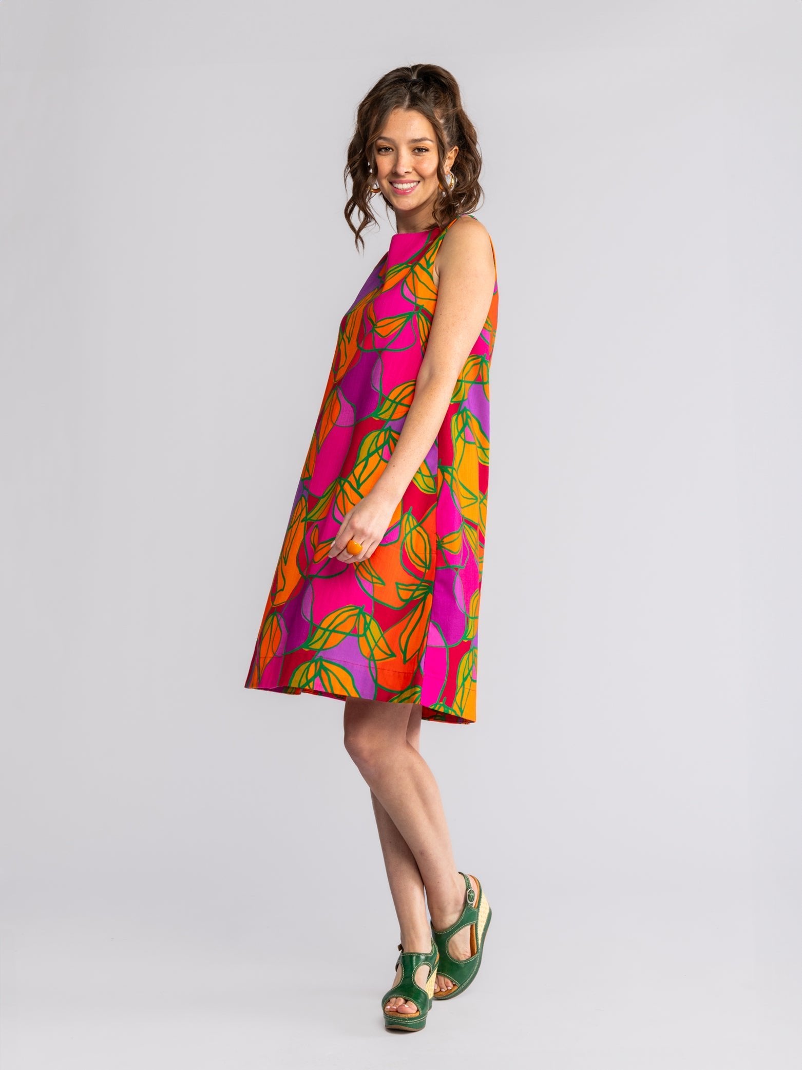 JUNIPER Pink Pears - Lesley Evers-Dress-juniper-pears